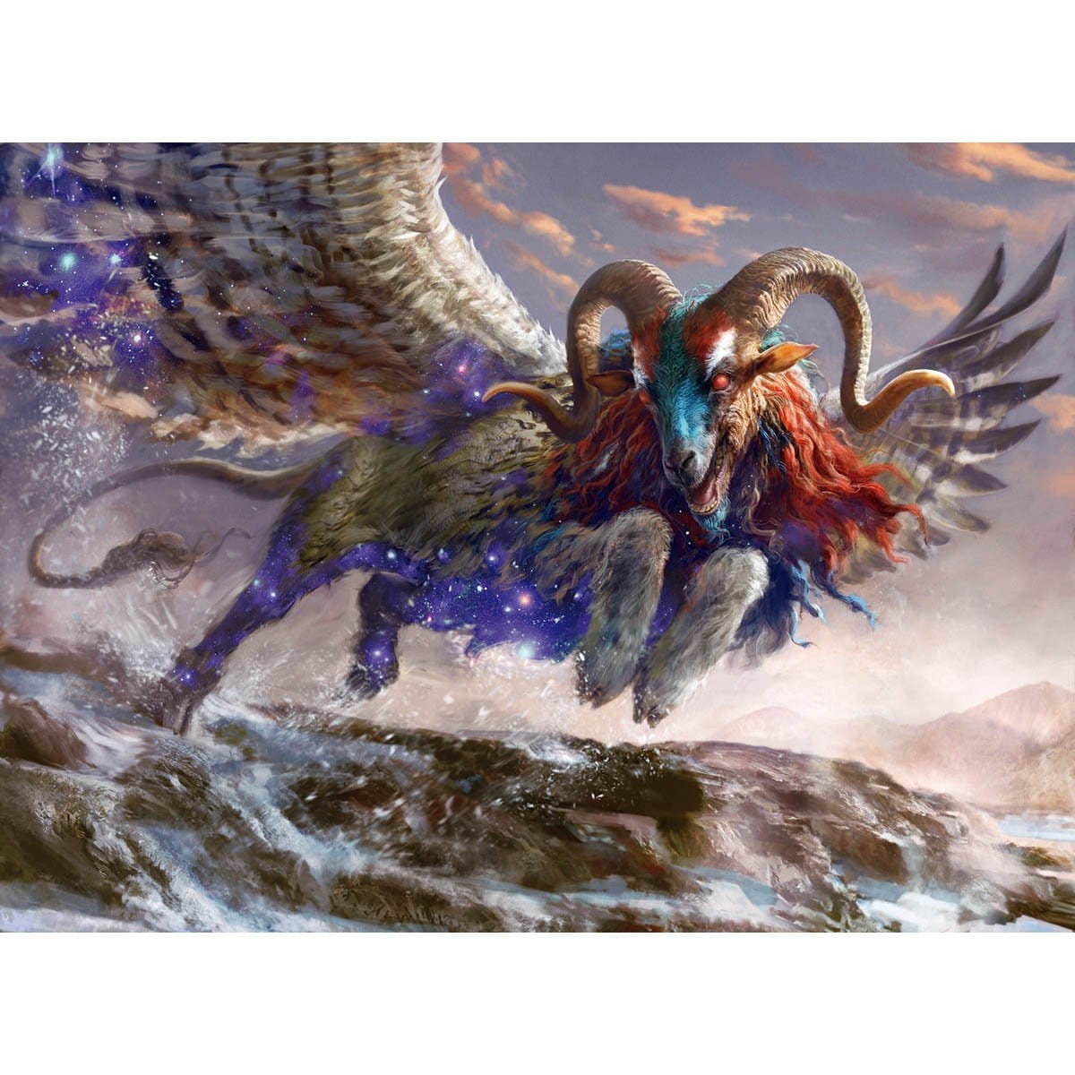 Mischievous Chimera Print - Print - Original Magic Art - Accessories for Magic the Gathering and other card games