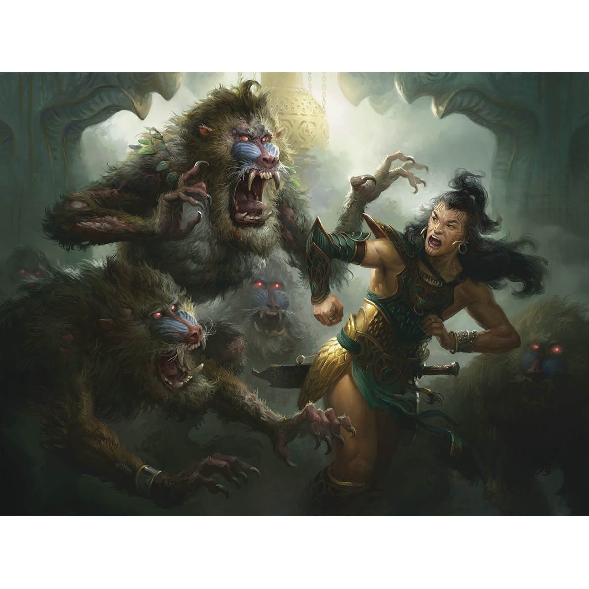 Mob Rule Print - Print - Original Magic Art - Accessories for Magic the Gathering and other card games