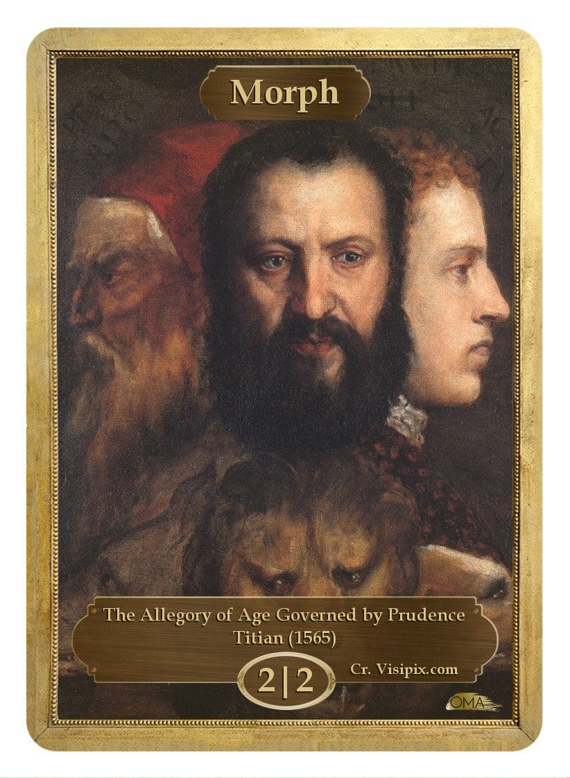 Morph Token (2/2) by Titian - Token - Original Magic Art - Accessories for Magic the Gathering and other card games