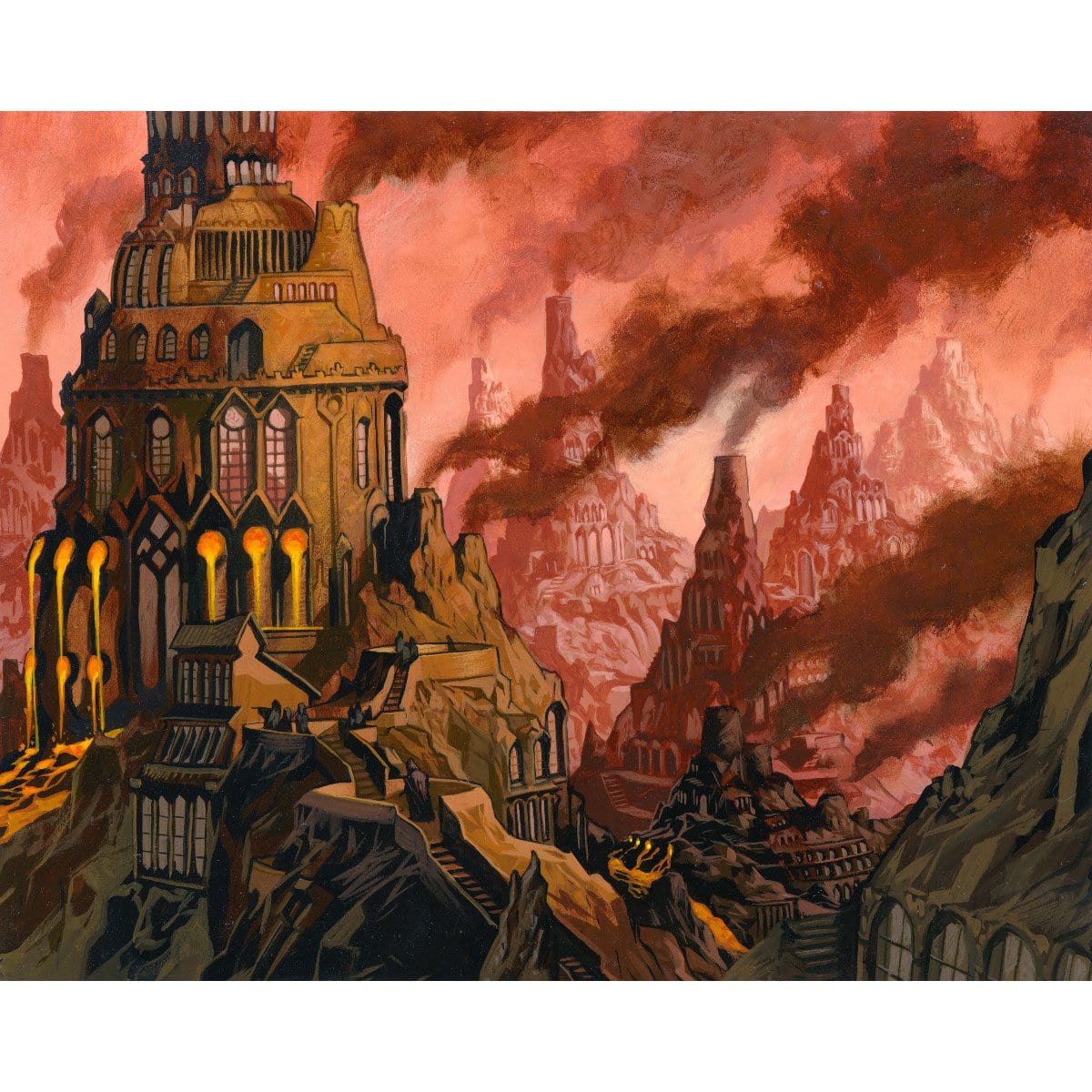 Mountain (Ravnica) Print - Original Magic Art Mountain (Ravnica) Print - Original Magic Art