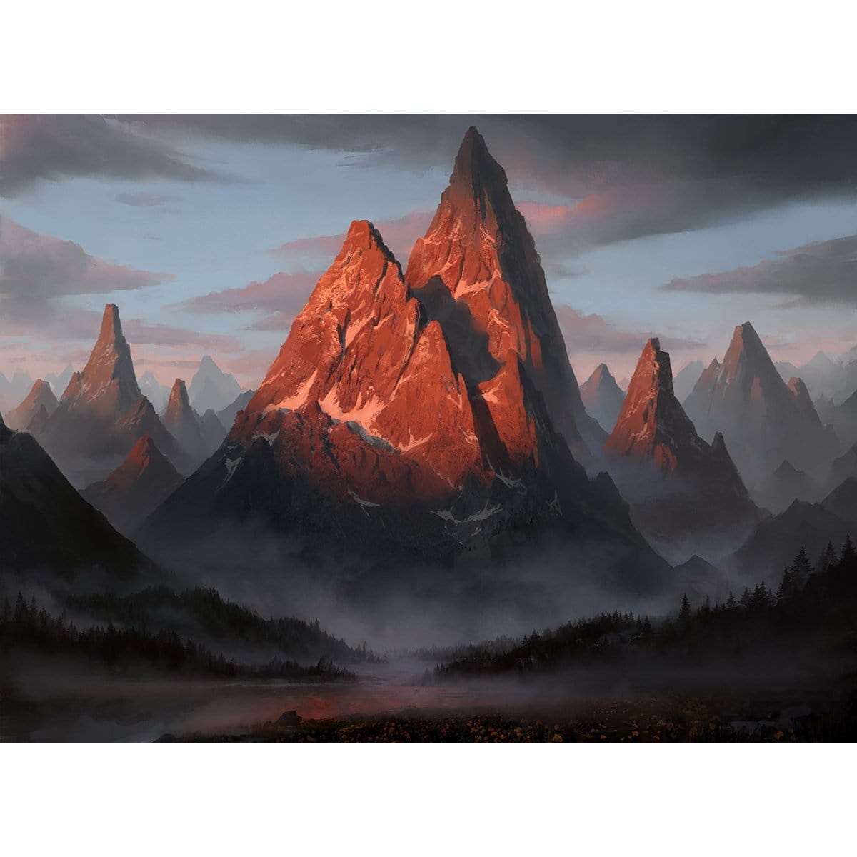 Mountain (Core Set 2020) Print