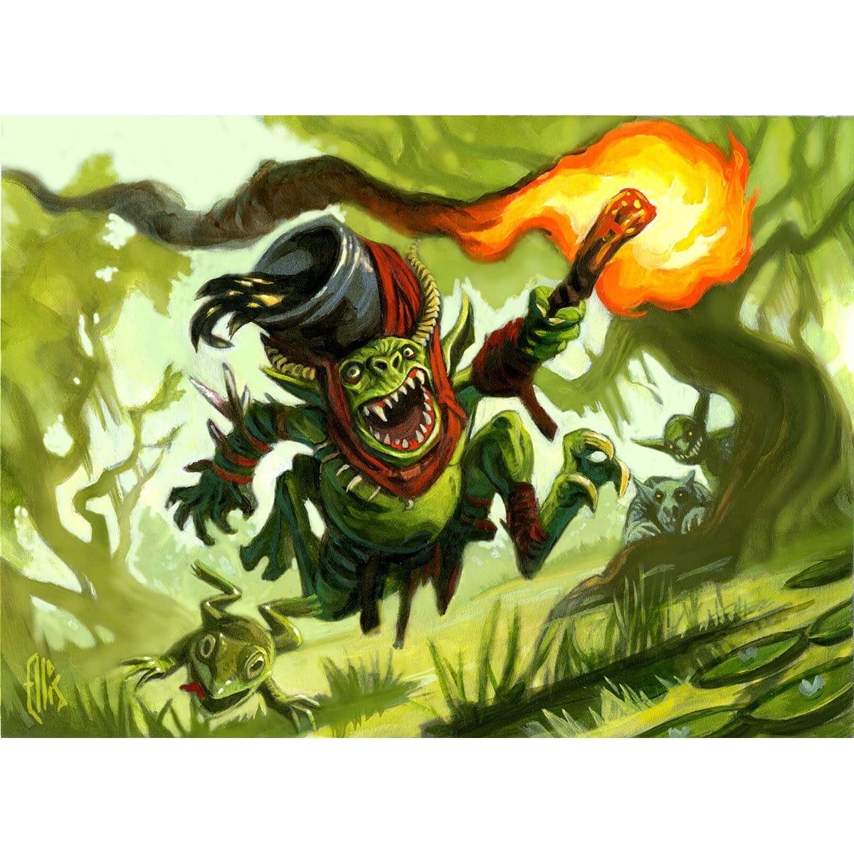 Mudbutton Torchrunner Print - Print - Original Magic Art - Accessories for Magic the Gathering and other card games