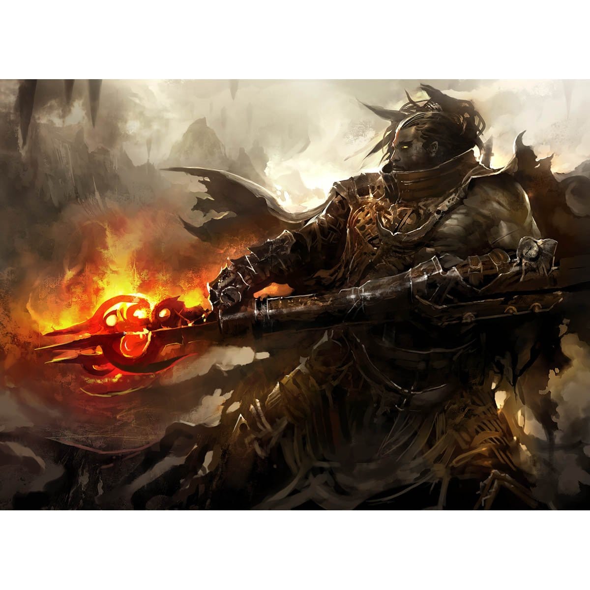 Murasa Pyromancer Print - Print - Original Magic Art - Accessories for Magic the Gathering and other card games