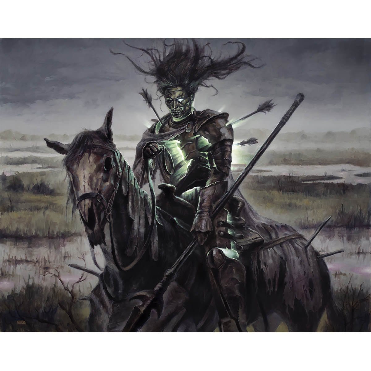 Murderous Rider Print - Print - Original Magic Art - Accessories for Magic the Gathering and other card games