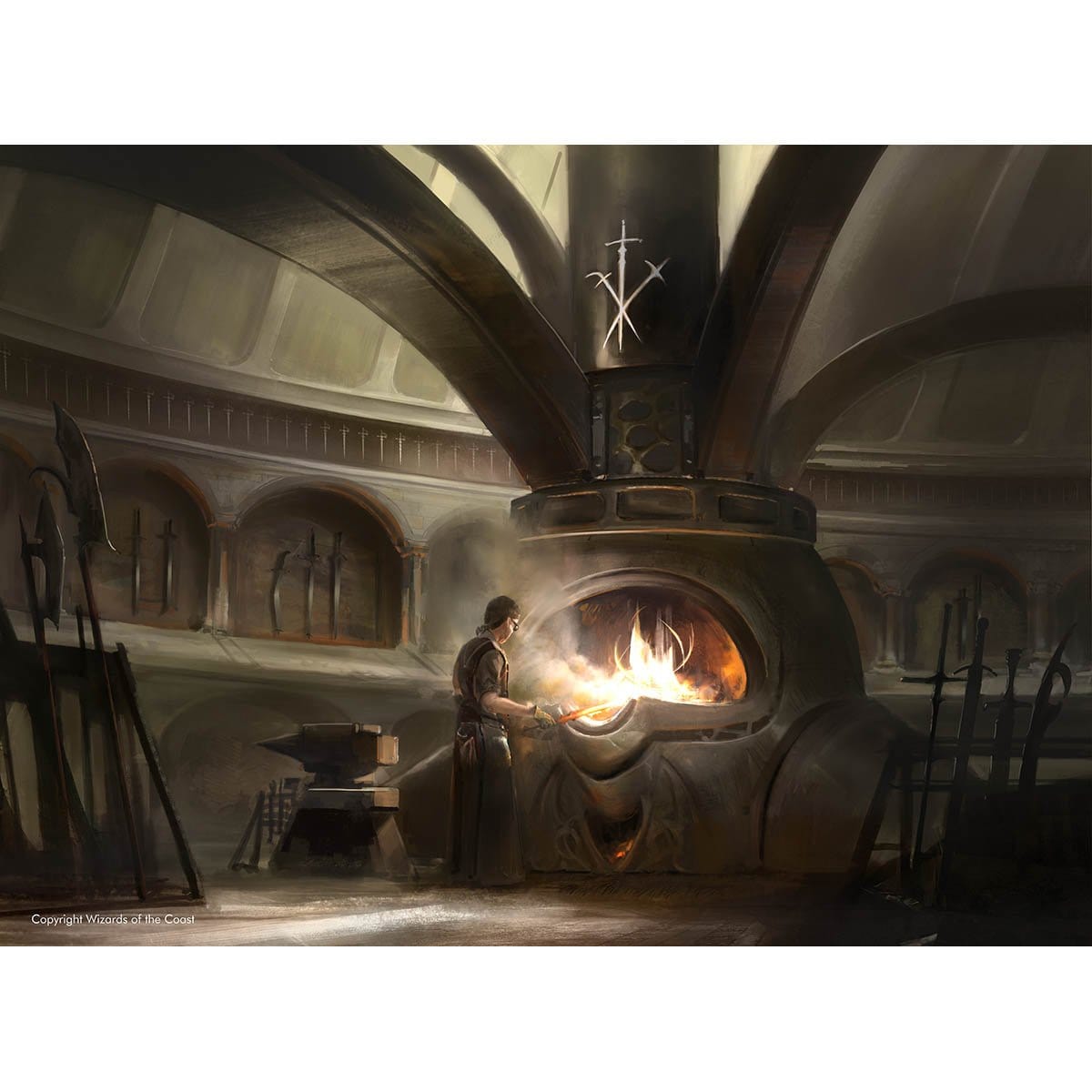 Mystic Forge Print - Print - Original Magic Art - Accessories for Magic the Gathering and other card games