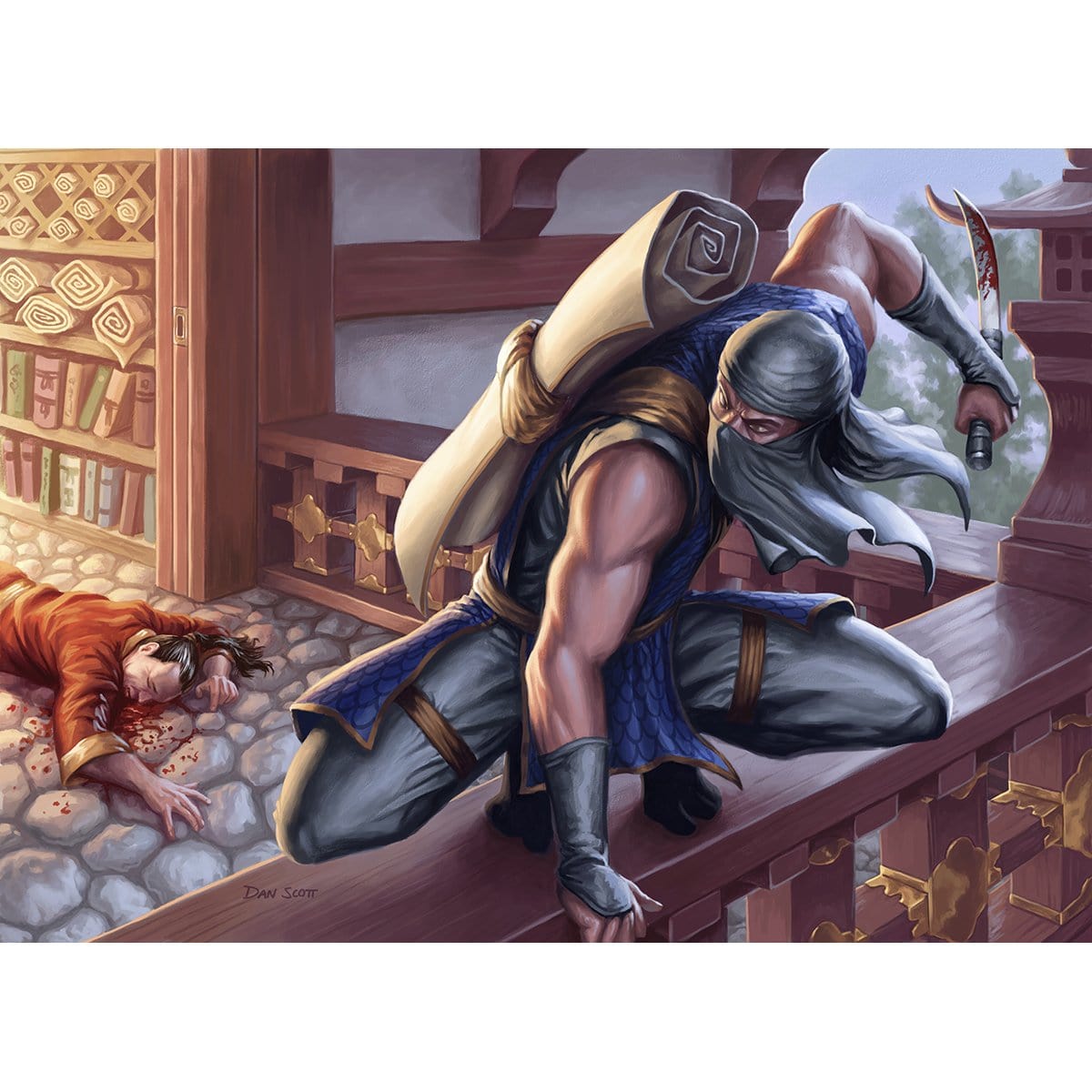 Ninja of the Deep Hours Print - Print - Original Magic Art - Accessories for Magic the Gathering and other card games