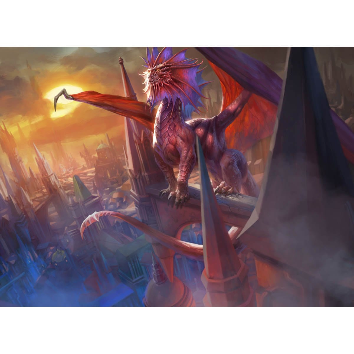 Niv-Mizzet, the Firemind Print - Original Magic Art Niv-Mizzet, the Firemind Print - Original Magic Art