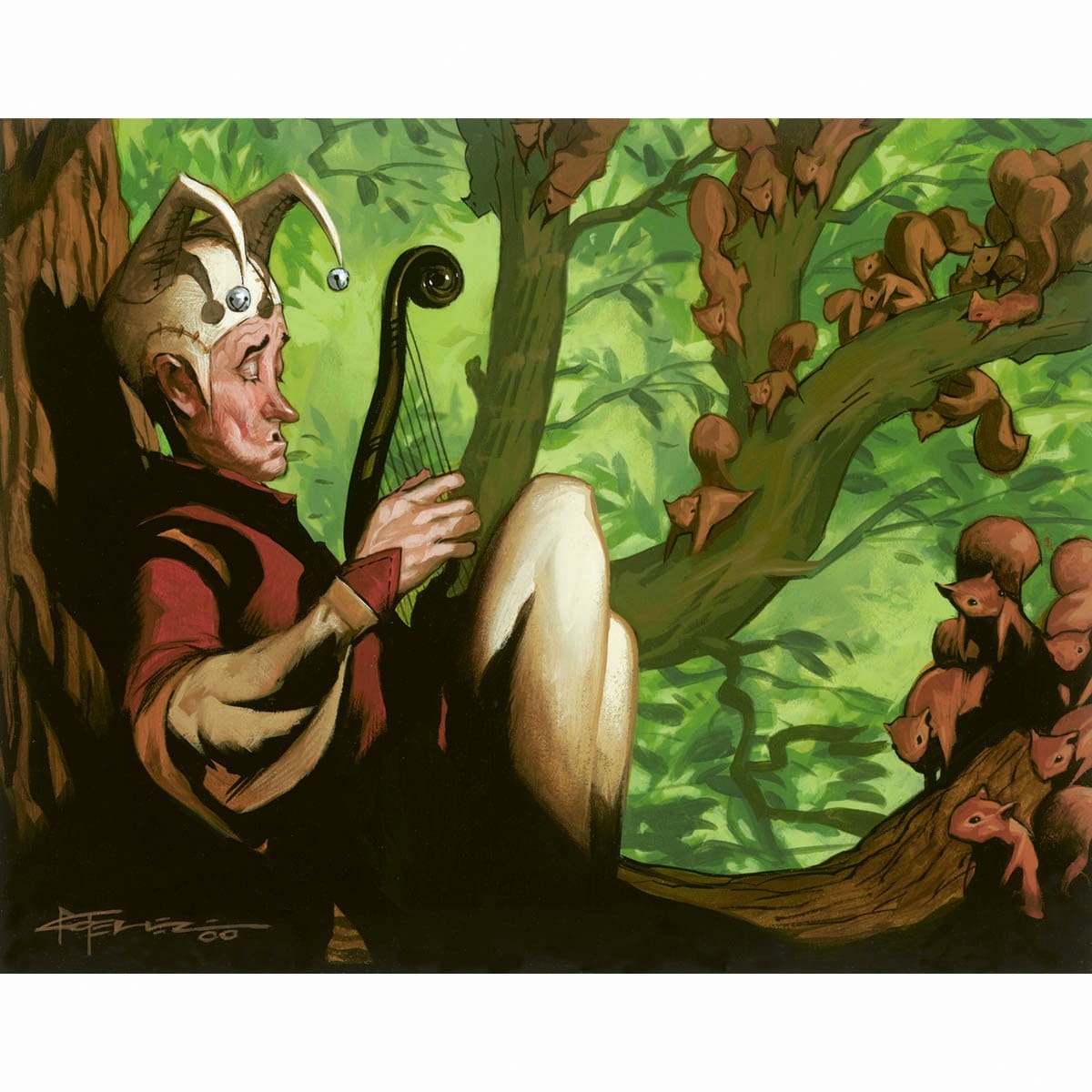 Nut Collector Print - Print - Original Magic Art - Accessories for Magic the Gathering and other card games