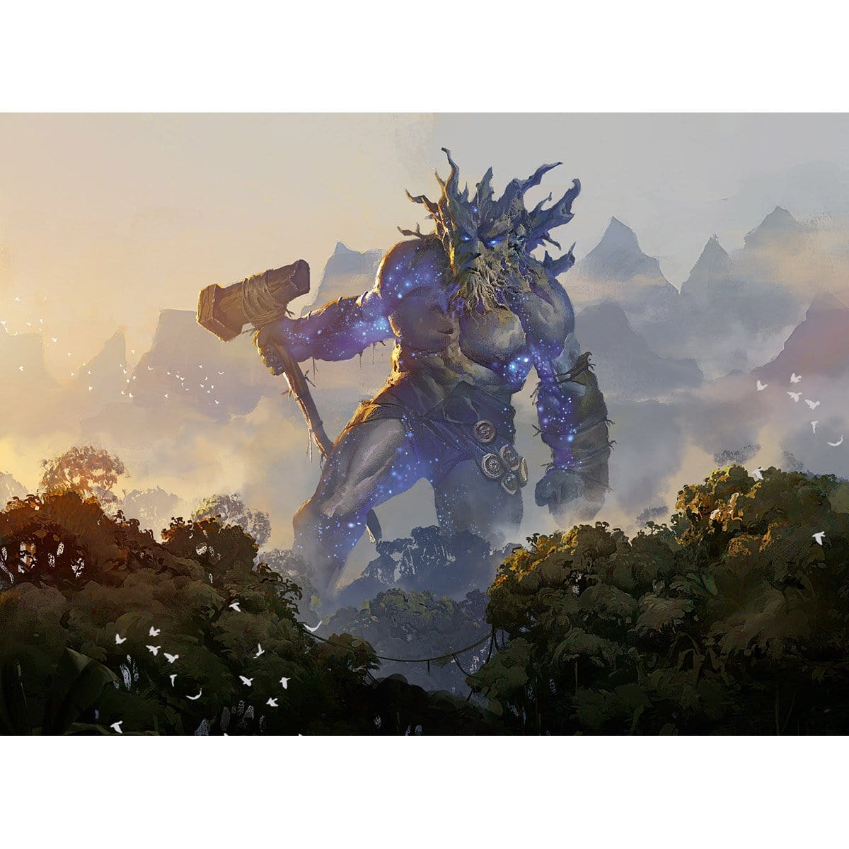 Nylea’s Colossus Print - Print - Original Magic Art - Accessories for Magic the Gathering and other card games