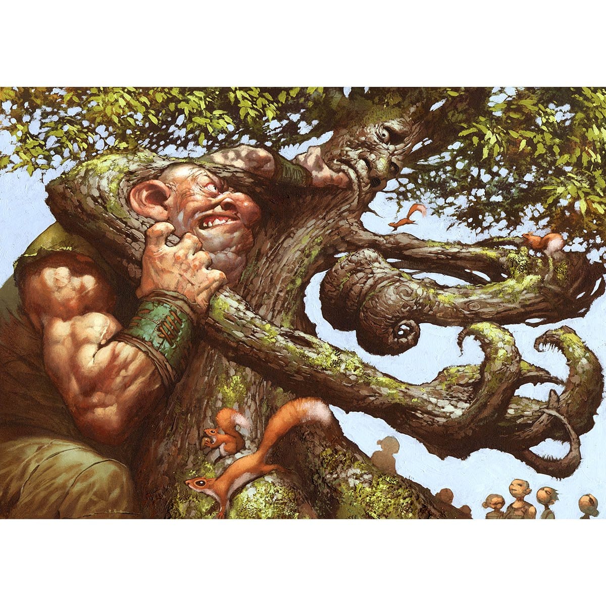 Oaken Brawler Print - Print - Original Magic Art - Accessories for Magic the Gathering and other card games