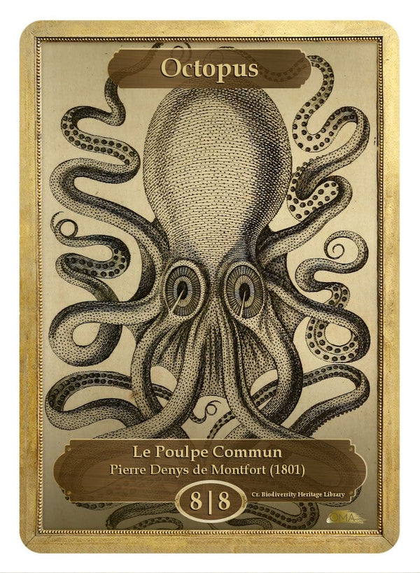 Octopus Token (8/8) by Pierre Denys de Montfort - Original Magic Art