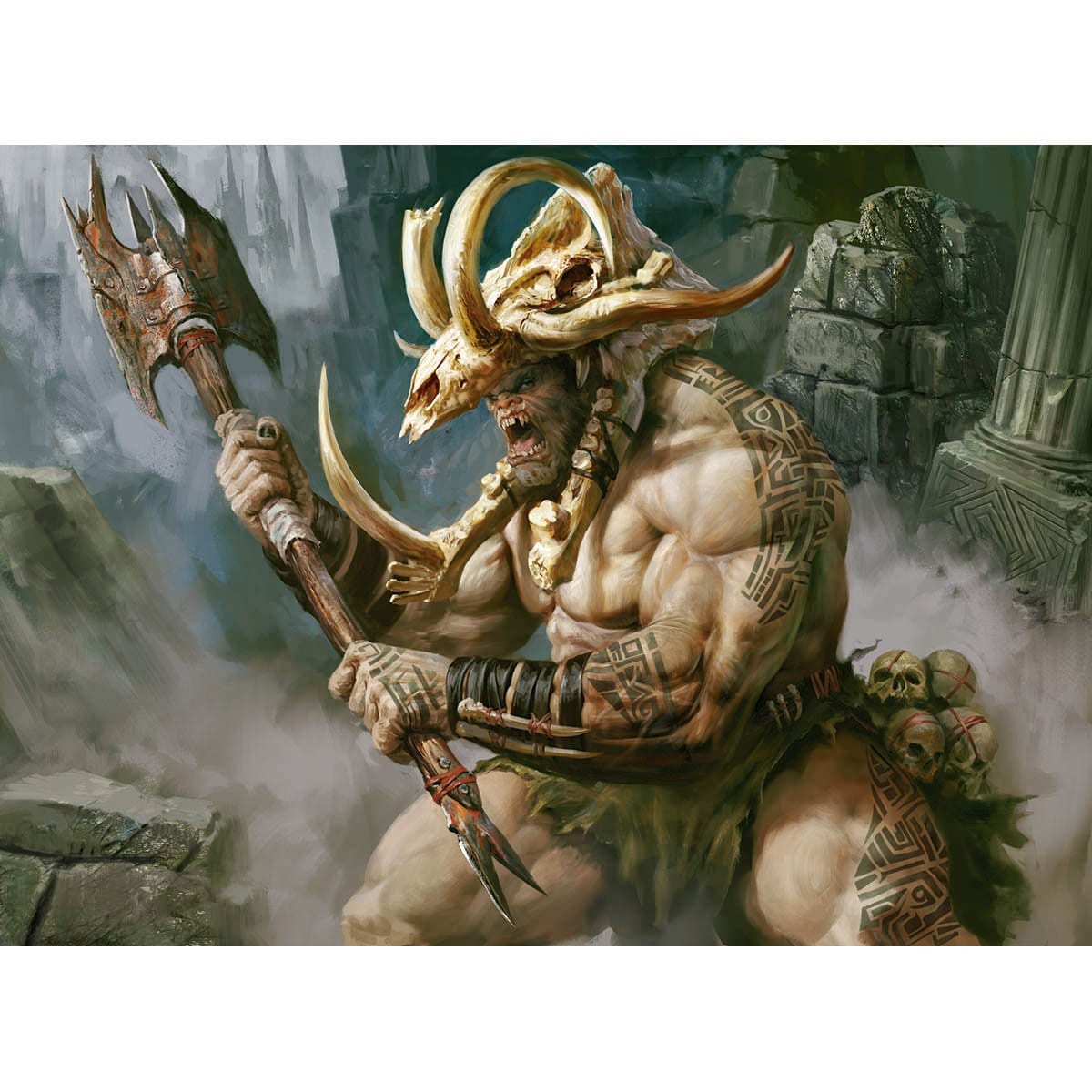 Ogre Painbringer Print - Print - Original Magic Art - Accessories for Magic the Gathering and other card games