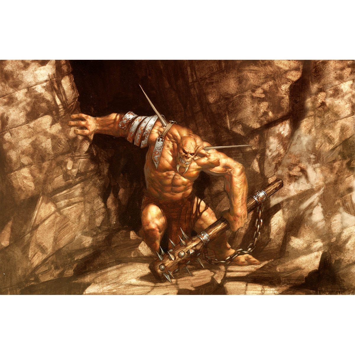 Ogre Recluse Print - Print - Original Magic Art - Accessories for Magic the Gathering and other card games