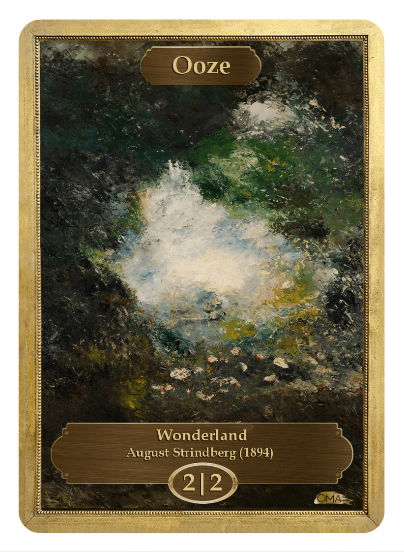 Ooze Token (2/2) by August Strindberg - Token - Original Magic Art - Accessories for Magic the Gathering and other card games