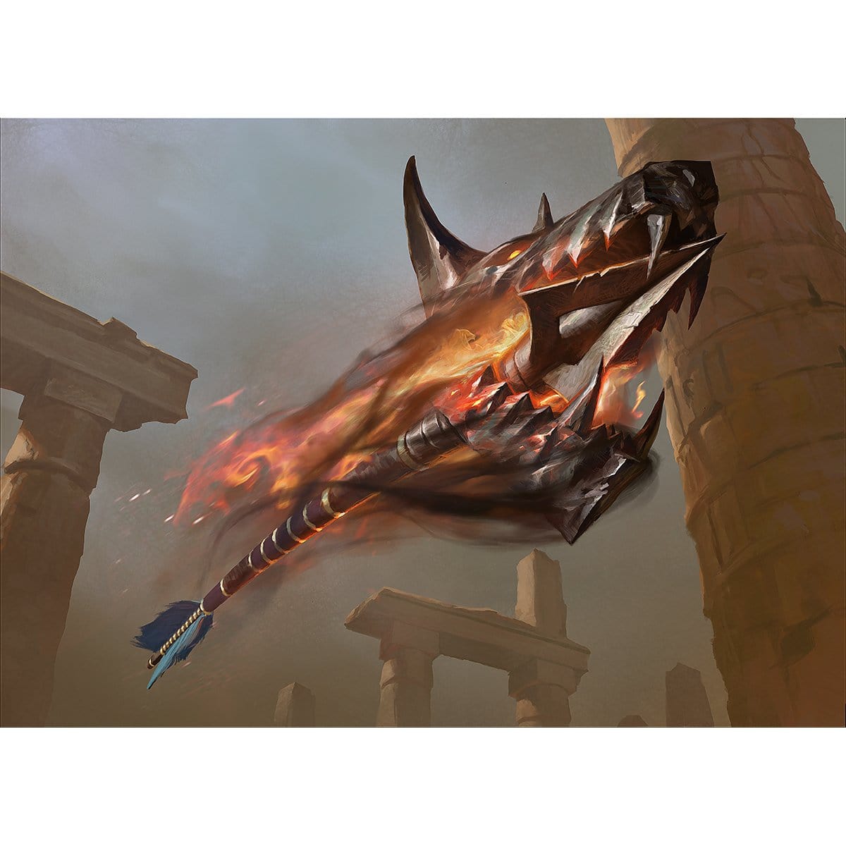 Open Fire Print - Print - Original Magic Art - Accessories for Magic the Gathering and other card games
