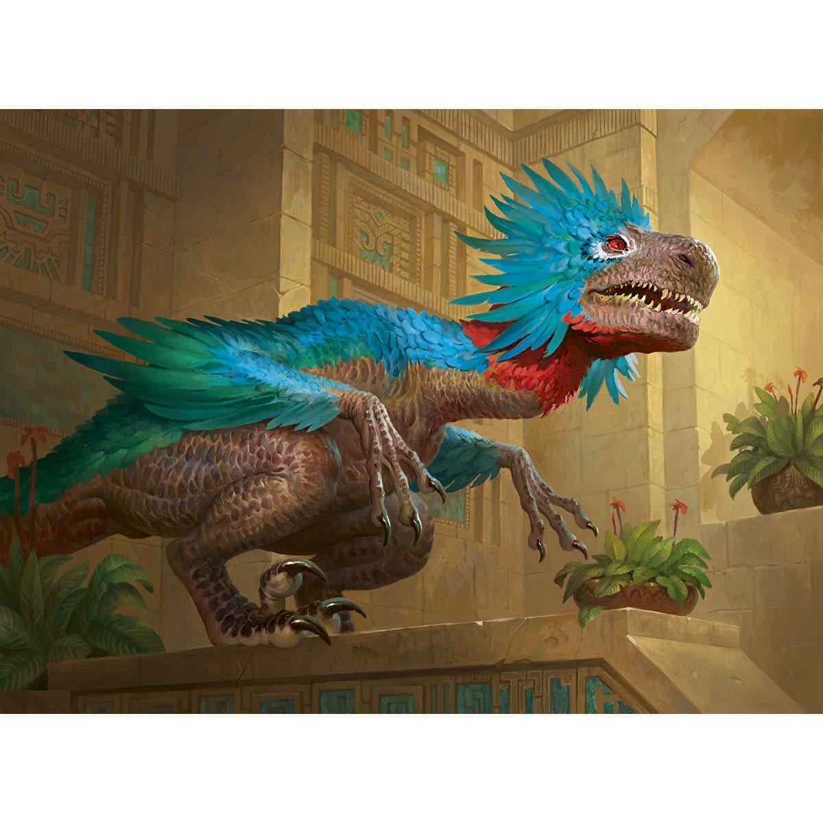 Orazca Raptor Print - Print - Original Magic Art - Accessories for Magic the Gathering and other card games
