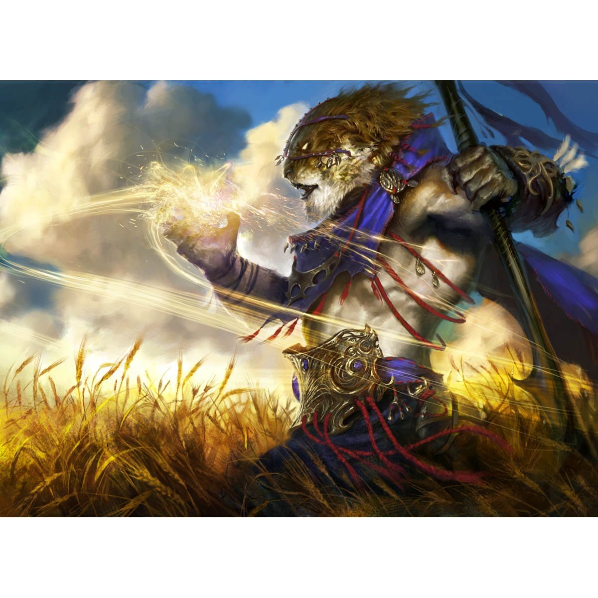 Oreskos Sun Guide Print - Print - Original Magic Art - Accessories for Magic the Gathering and other card games