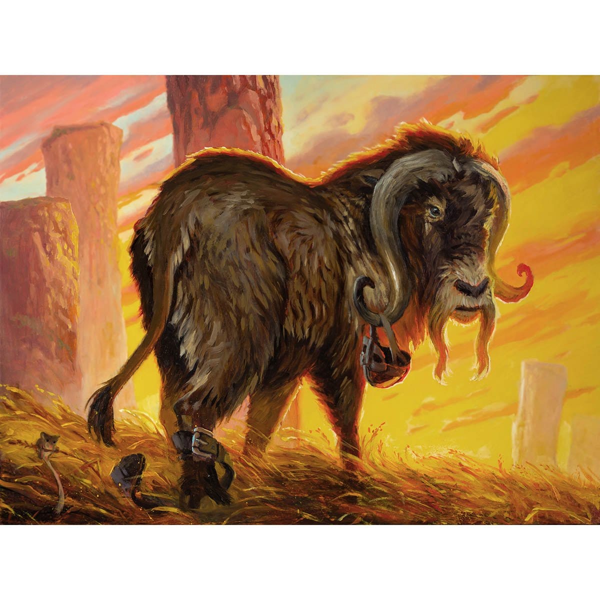 Ox Token Print - Print - Original Magic Art - Accessories for Magic the Gathering and other card games