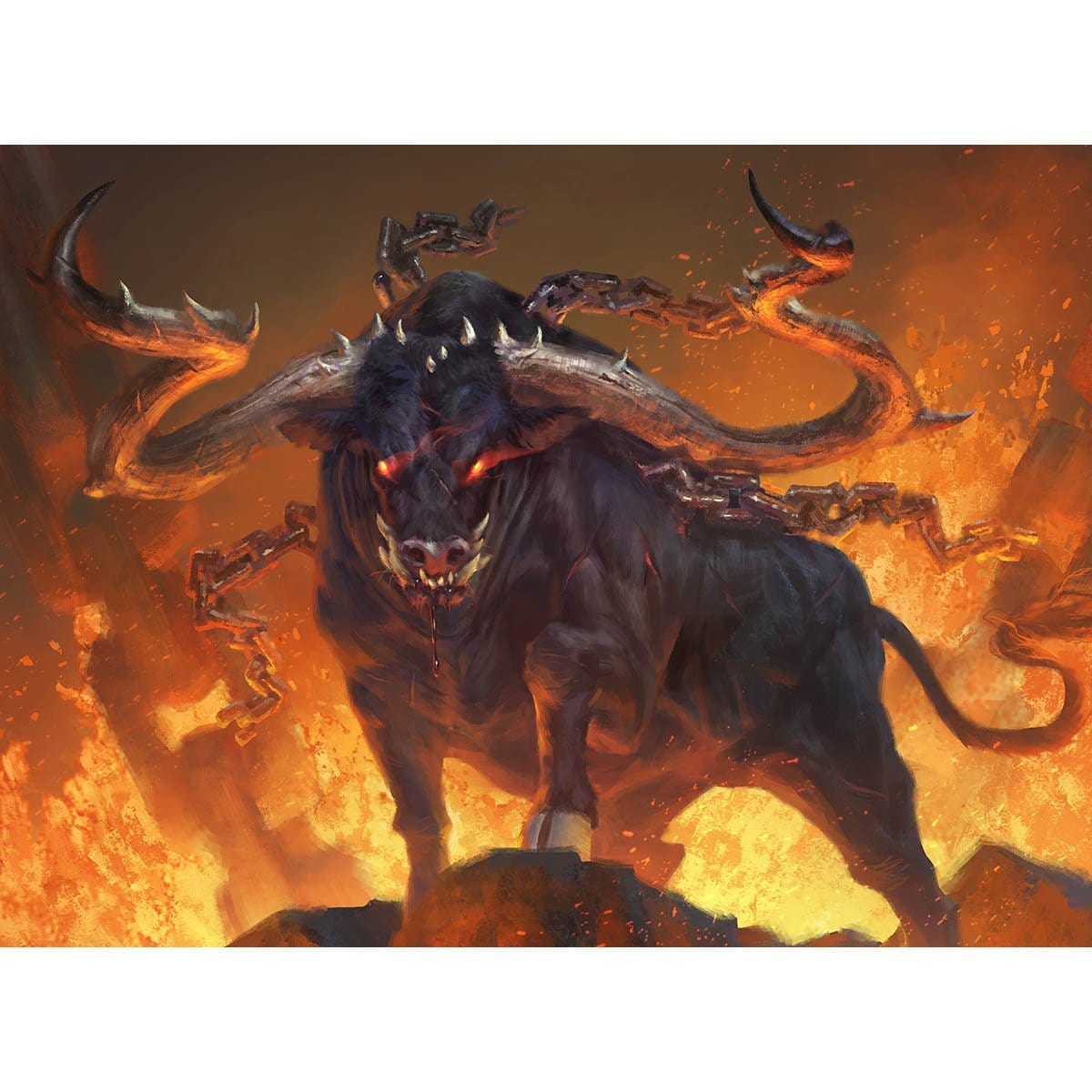 Ox of Agonas Print - Print - Original Magic Art - Accessories for Magic the Gathering and other card games