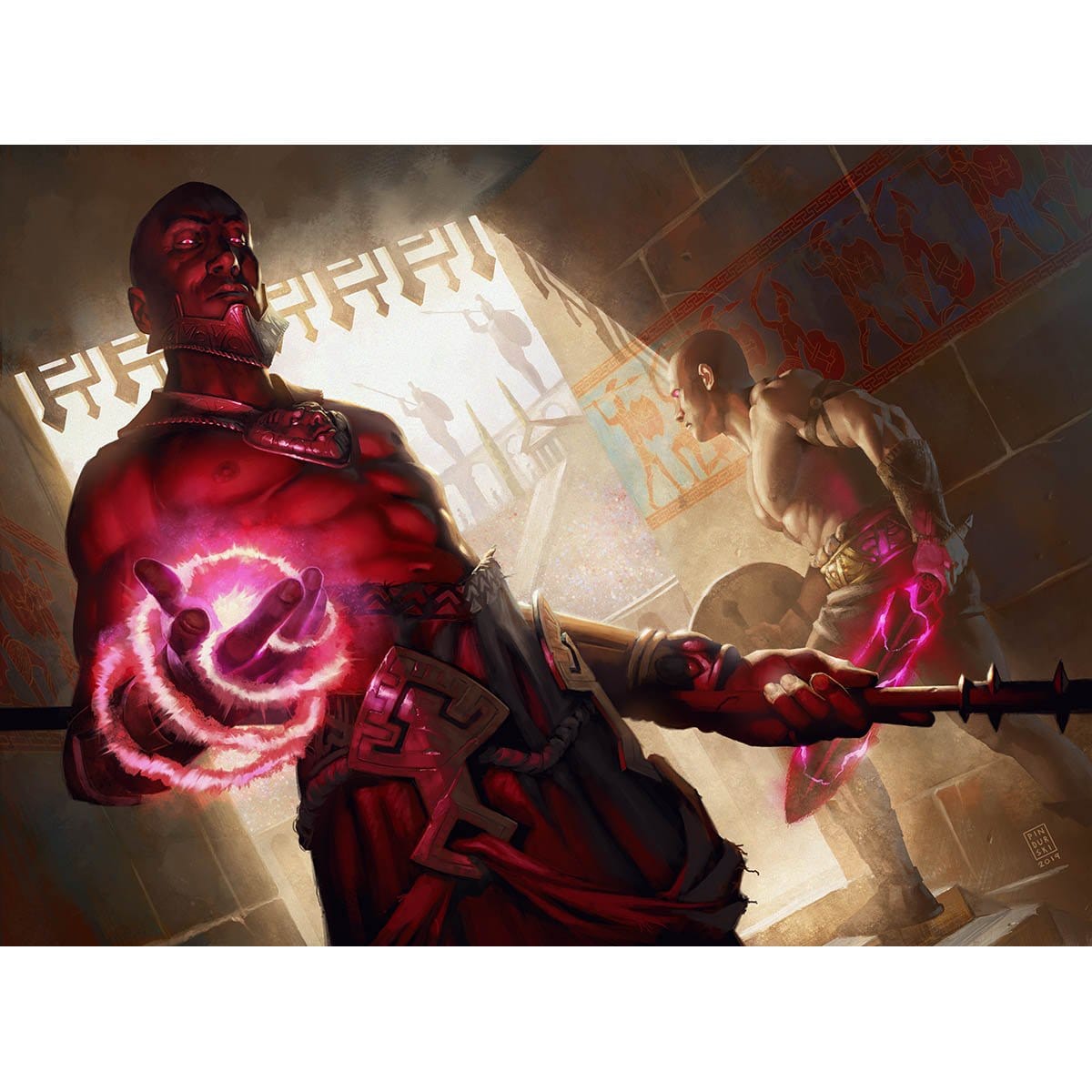 Theros: Beyond Death Tagged "Red" - Original Magic Art Theros: Beyond Death Tagged "Red" - Original Magic Art