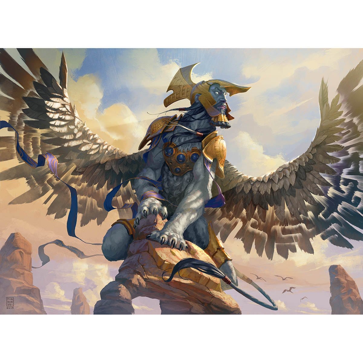 Sphinx Mindbreaker Print - Print - Original Magic Art - Accessories for Magic the Gathering and other card games