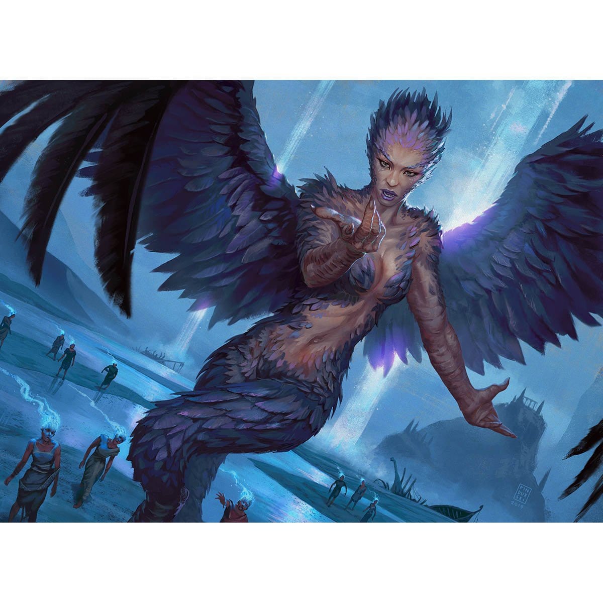 Threnody Singer Print - Print - Original Magic Art - Accessories for Magic the Gathering and other card games