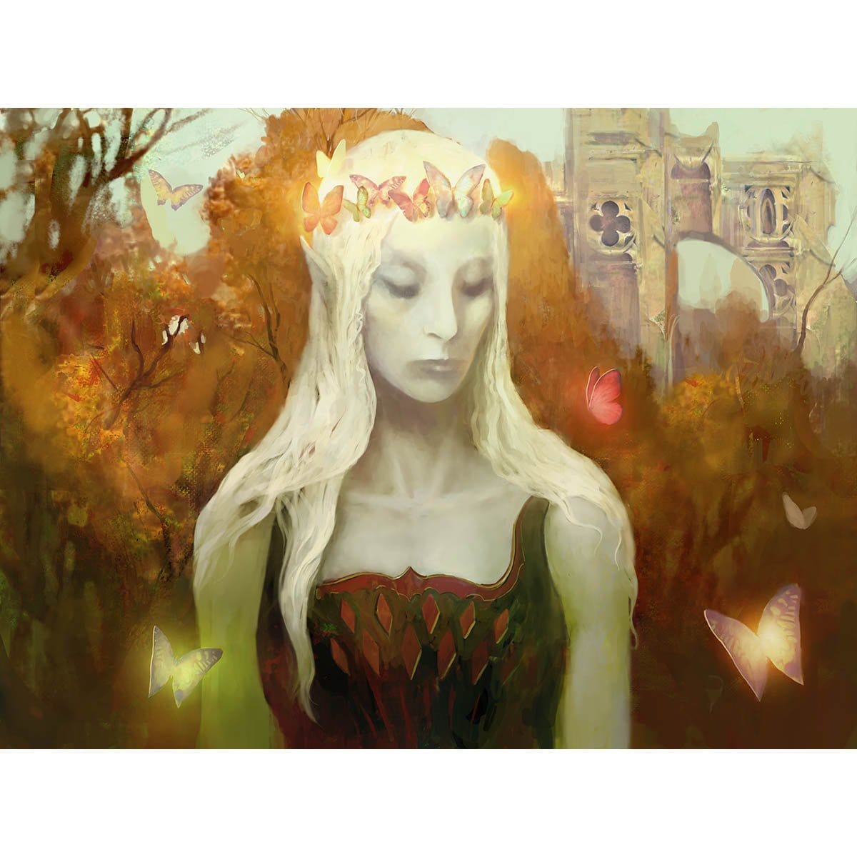 Paradise Druid Print - Print - Original Magic Art - Accessories for Magic the Gathering and other card games