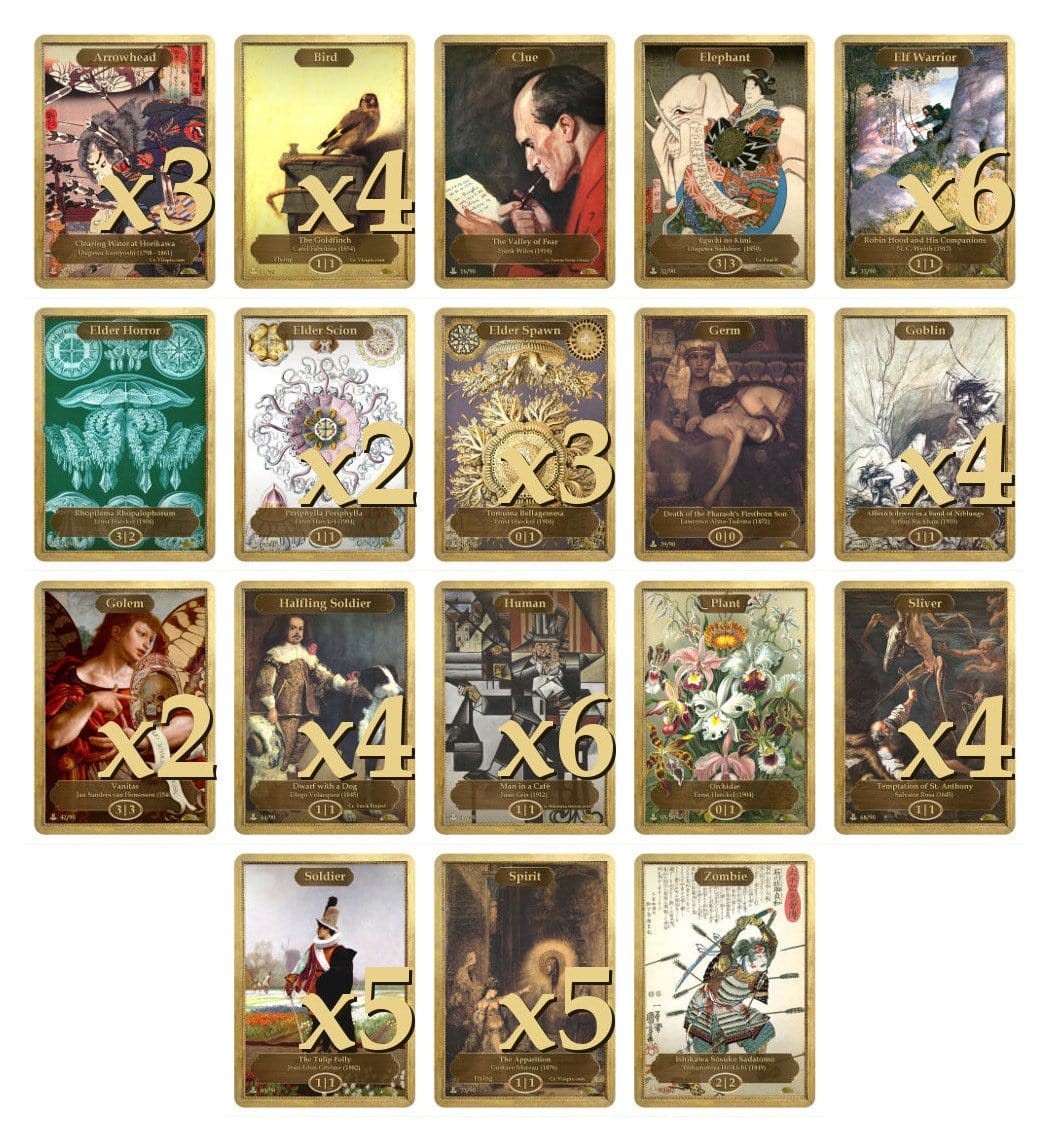 Pauper Token Collection - Token Set - Original Magic Art - Accessories for Magic the Gathering and other card games