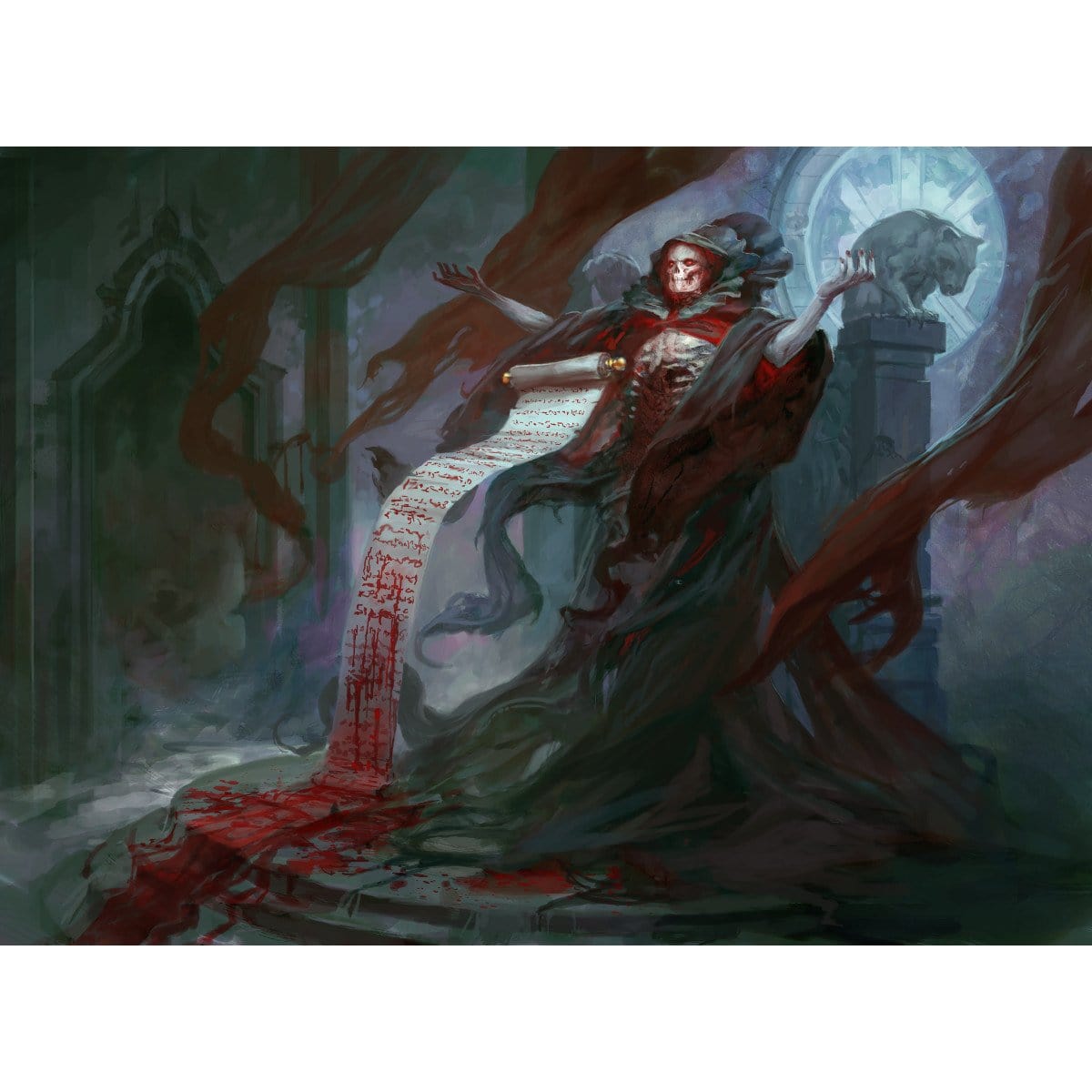 Blood Scrivener Print - Print - Original Magic Art - Accessories for Magic the Gathering and other card games