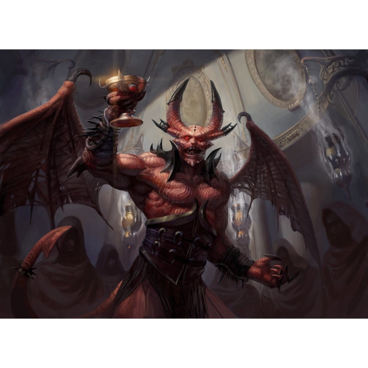 Bloodgift Demon Print - Print - Original Magic Art - Accessories for Magic the Gathering and other card games