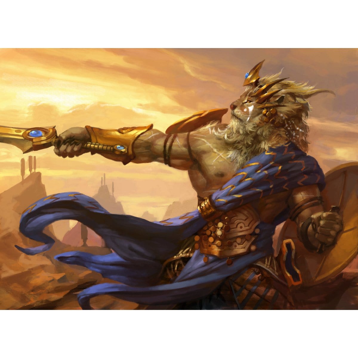 Brimaz, King of Oreskos Print - Print - Original Magic Art - Accessories for Magic the Gathering and other card games