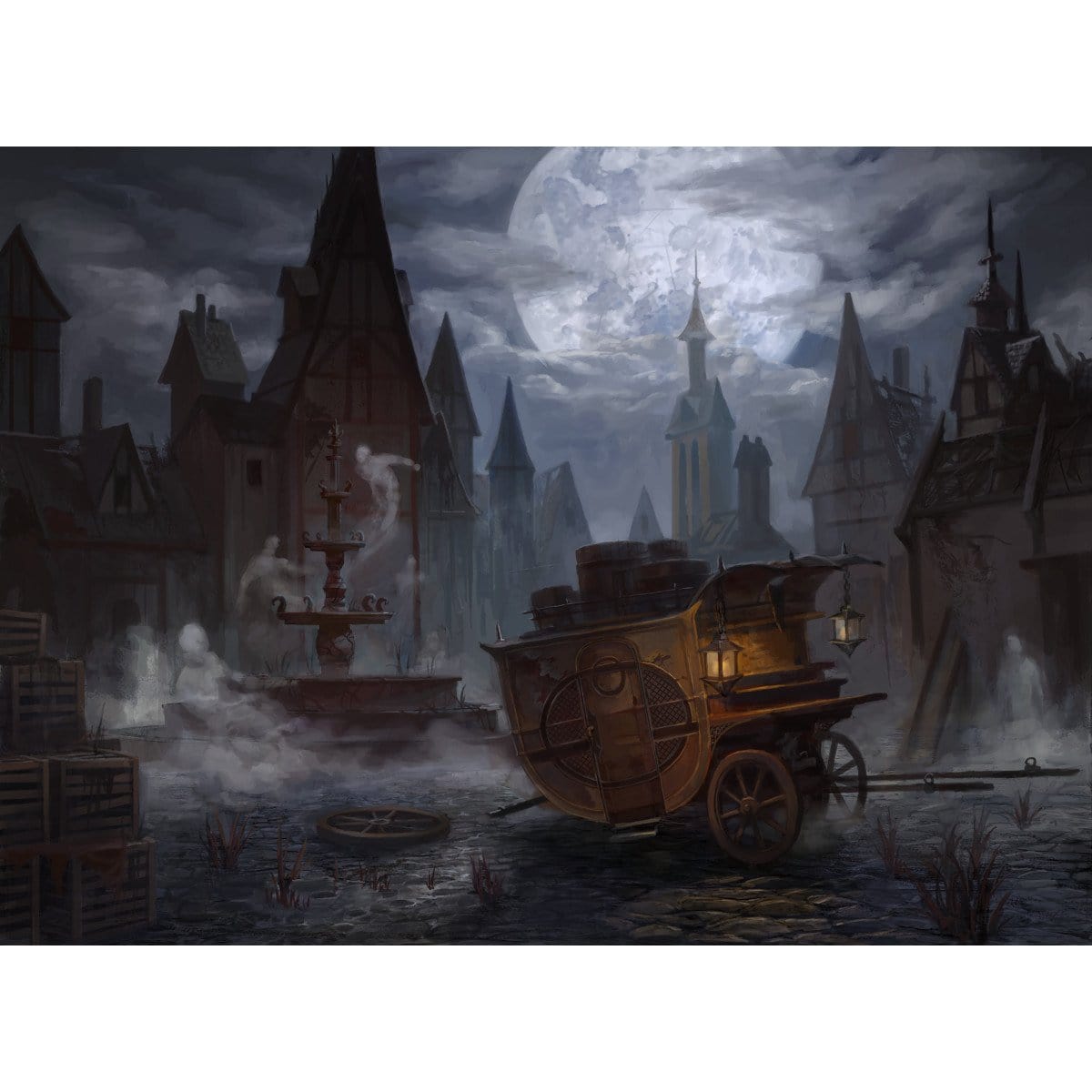 Ghost Quarter Print - Print - Original Magic Art - Accessories for Magic the Gathering and other card games