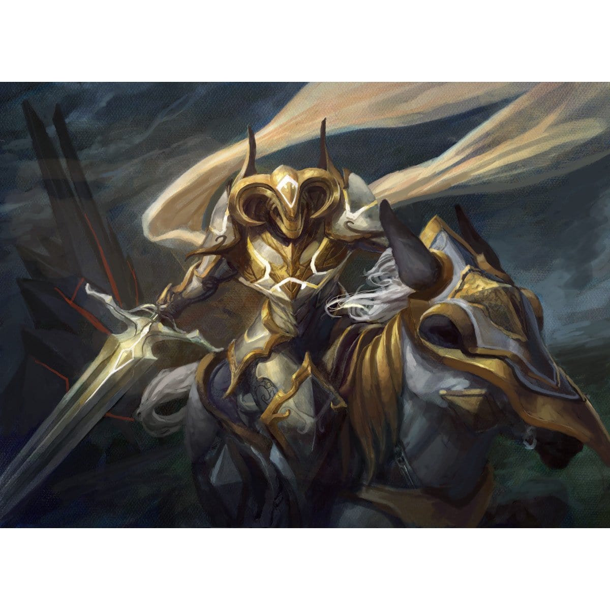 Knight of Glory Print - Print - Original Magic Art - Accessories for Magic the Gathering and other card games
