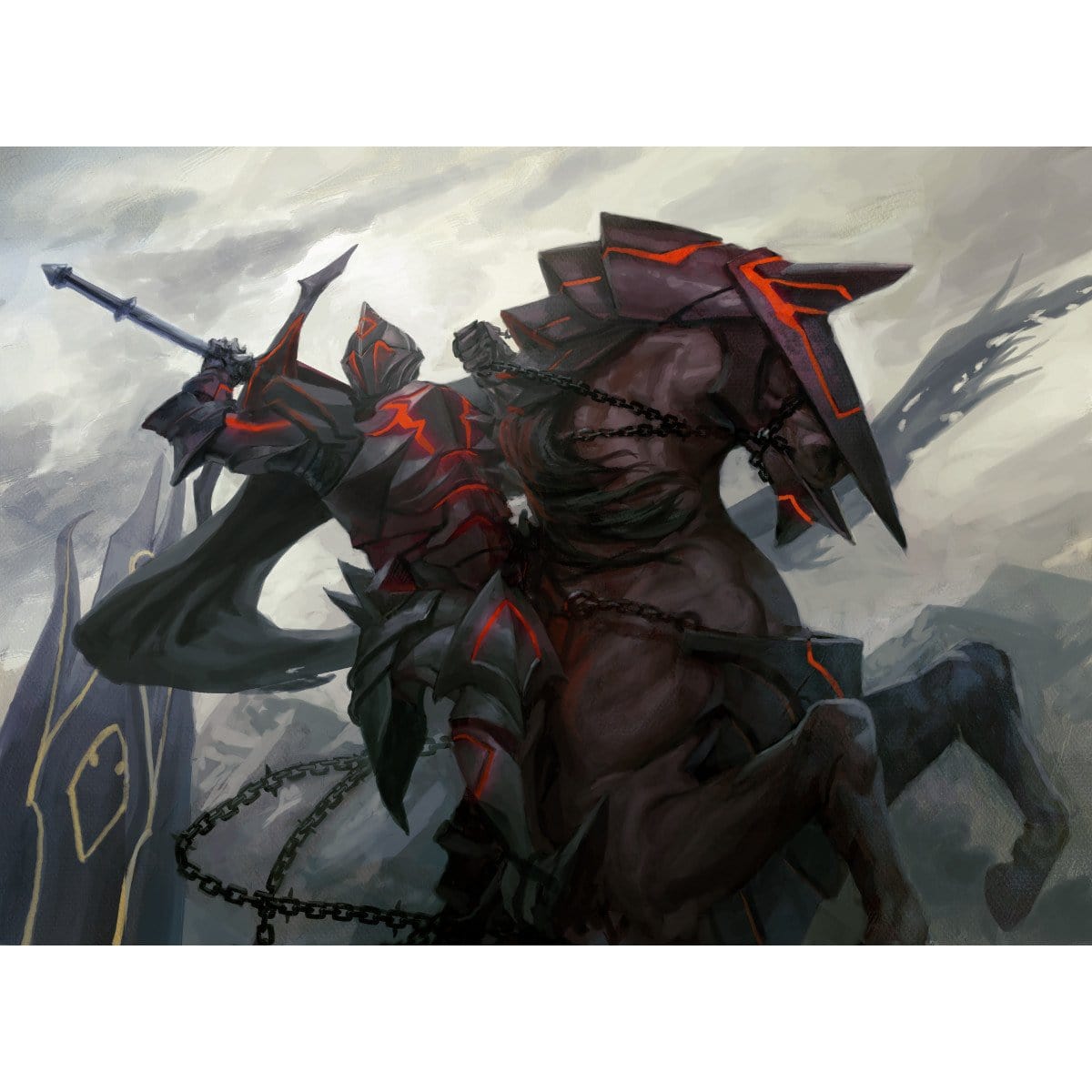 Knight of Infamy Print - Print - Original Magic Art - Accessories for Magic the Gathering and other card games