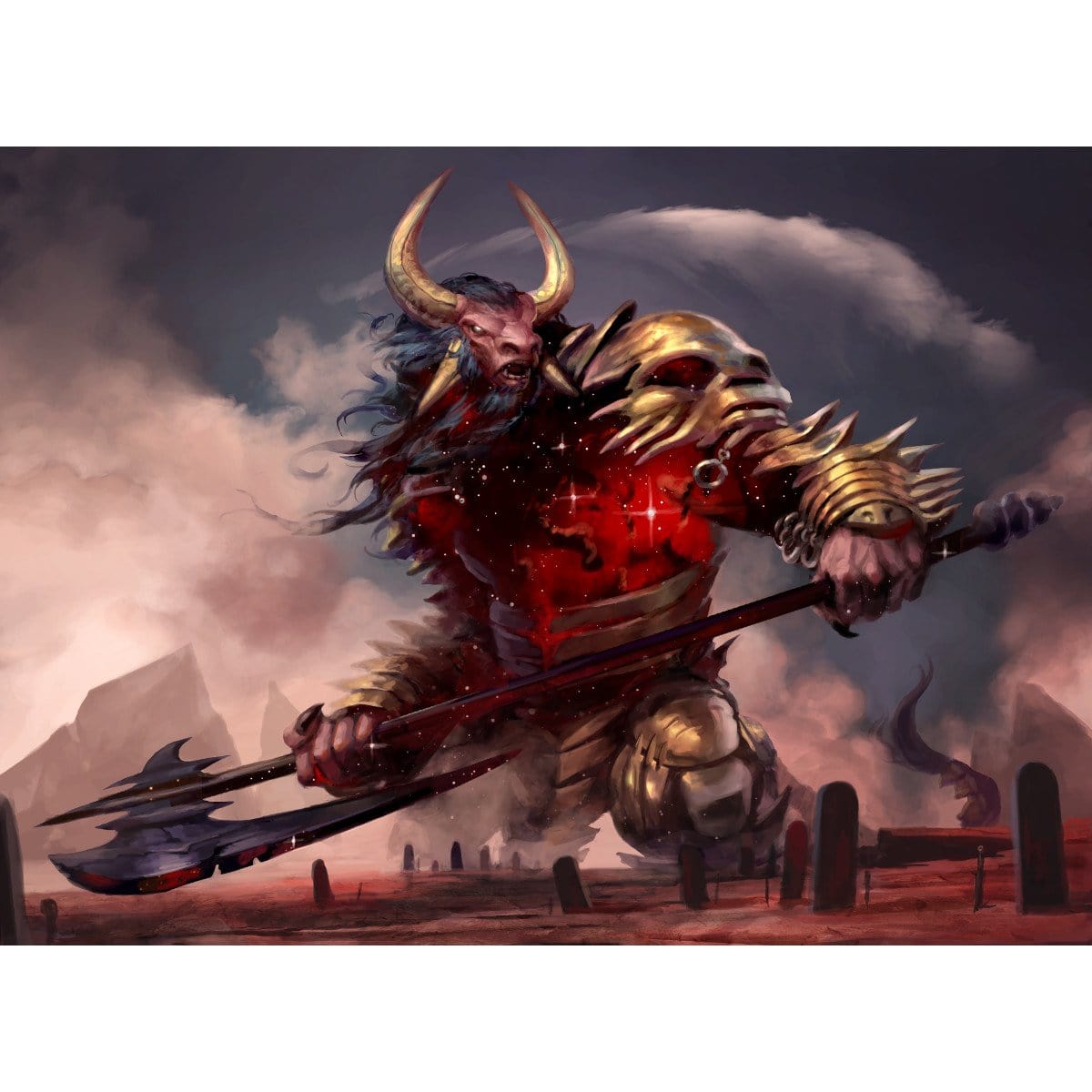 Mogis, God of Slaughter Print - Print - Original Magic Art - Accessories for Magic the Gathering and other card games