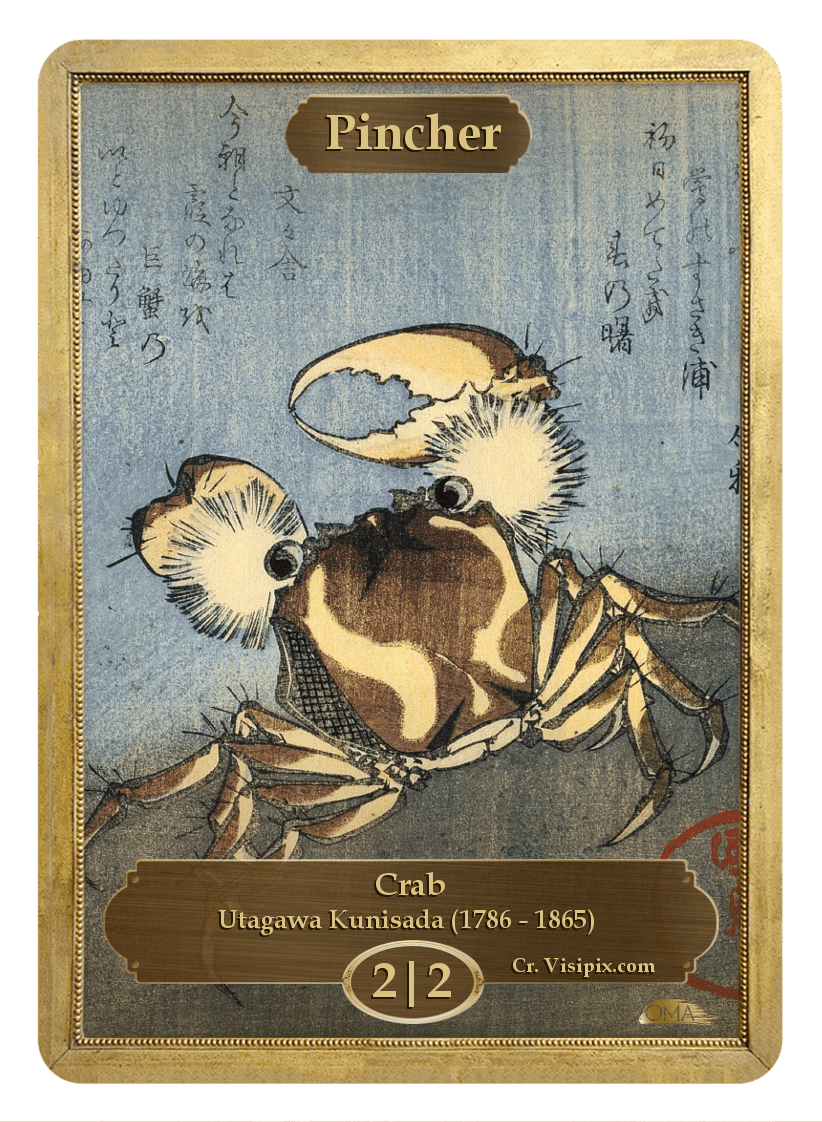 Pincher Token (2/2) by Utagawa Kunisada - Token - Original Magic Art - Accessories for Magic the Gathering and other card games