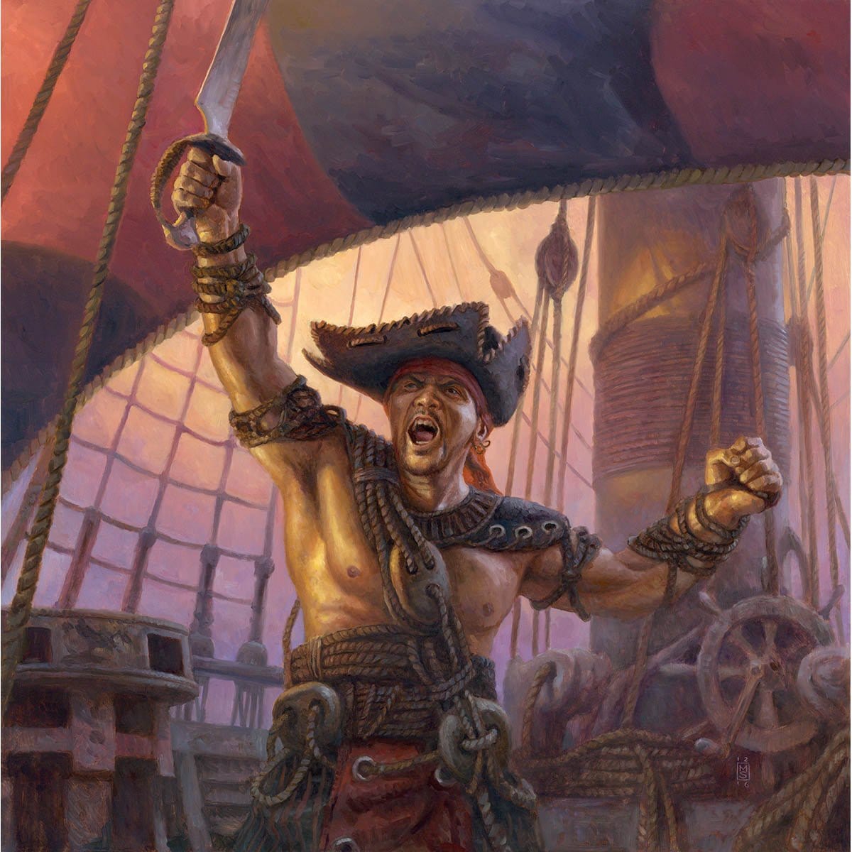 Pirate Token Print - Print - Original Magic Art - Accessories for Magic the Gathering and other card games