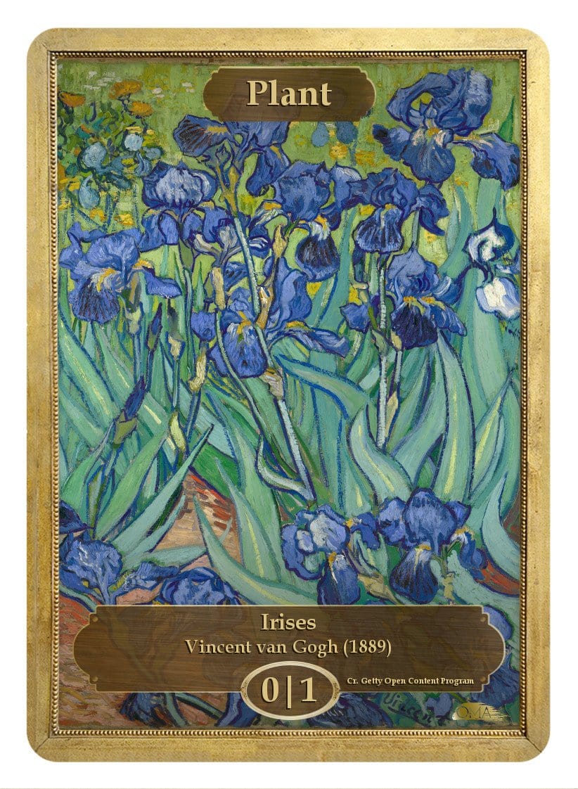 Plant Token (0/1) by Vincent van Gogh - Original Magic Art Plant Token (0/1) by Vincent van Gogh - Original Magic Art