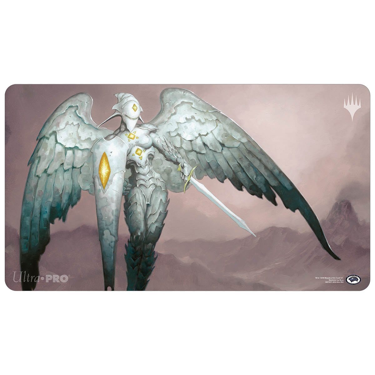 Platinum Angel Playmat (Stitched Edge)
