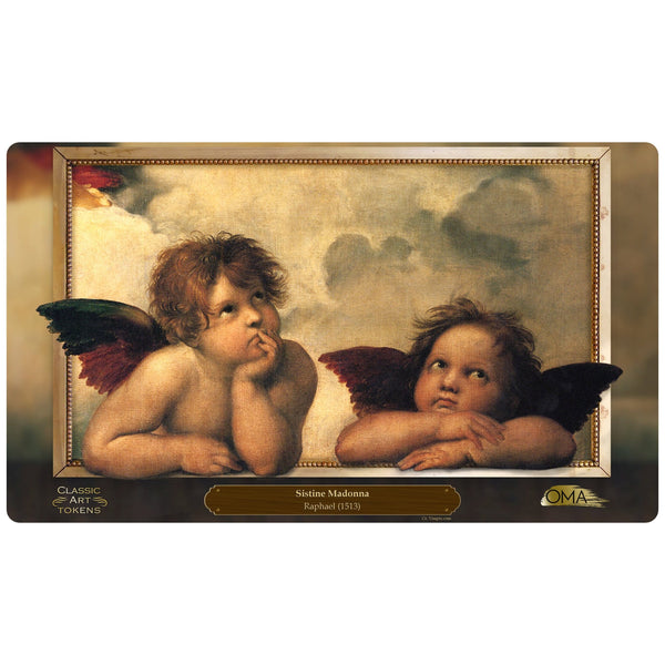 Srstine Madonna Raphael プレイマット OMA Angel Playmat by Raphael - Original Magic Art