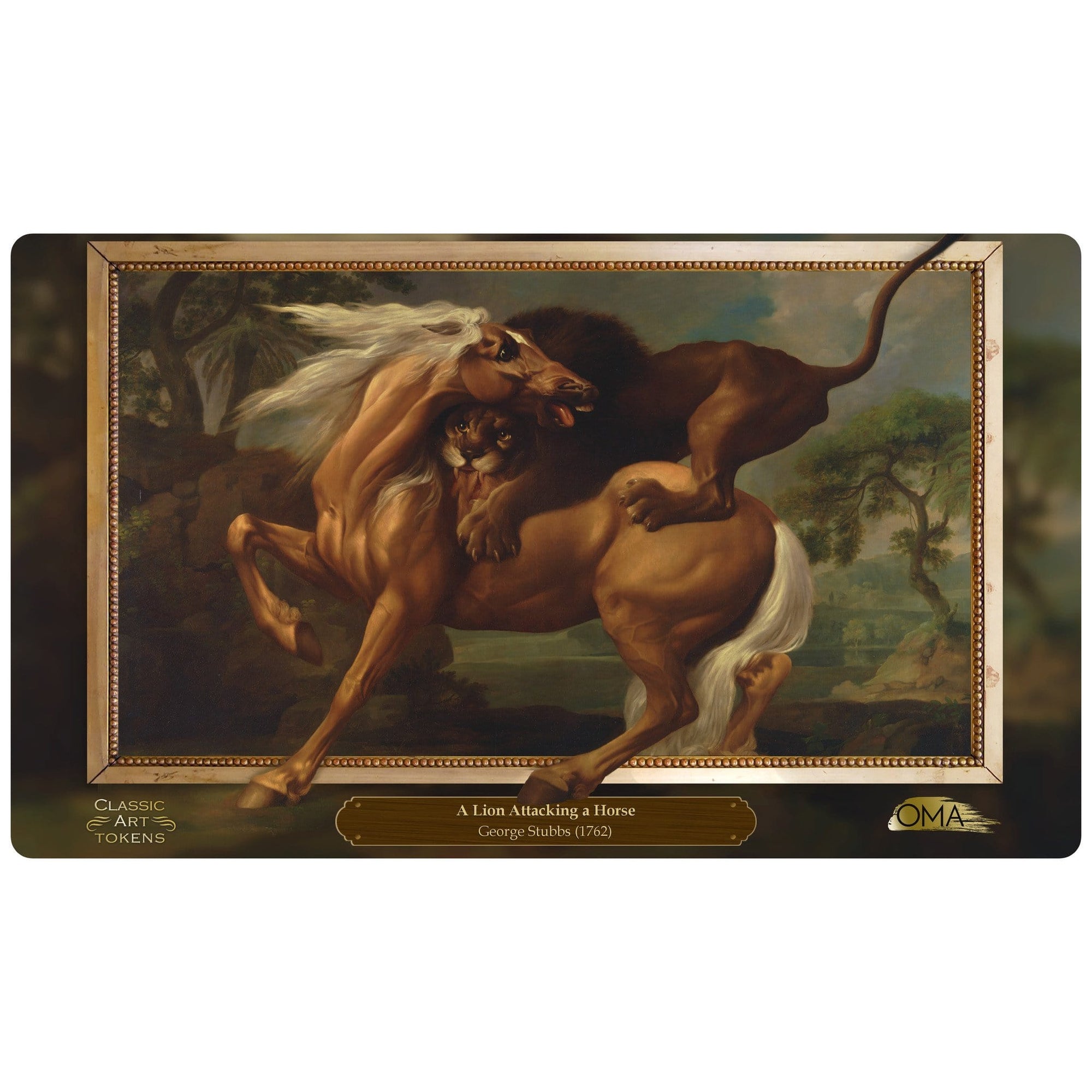 Carnivore Playmat by George Stubbs - Playmat - Original Magic Art - Accessories for Magic the Gathering and other card games