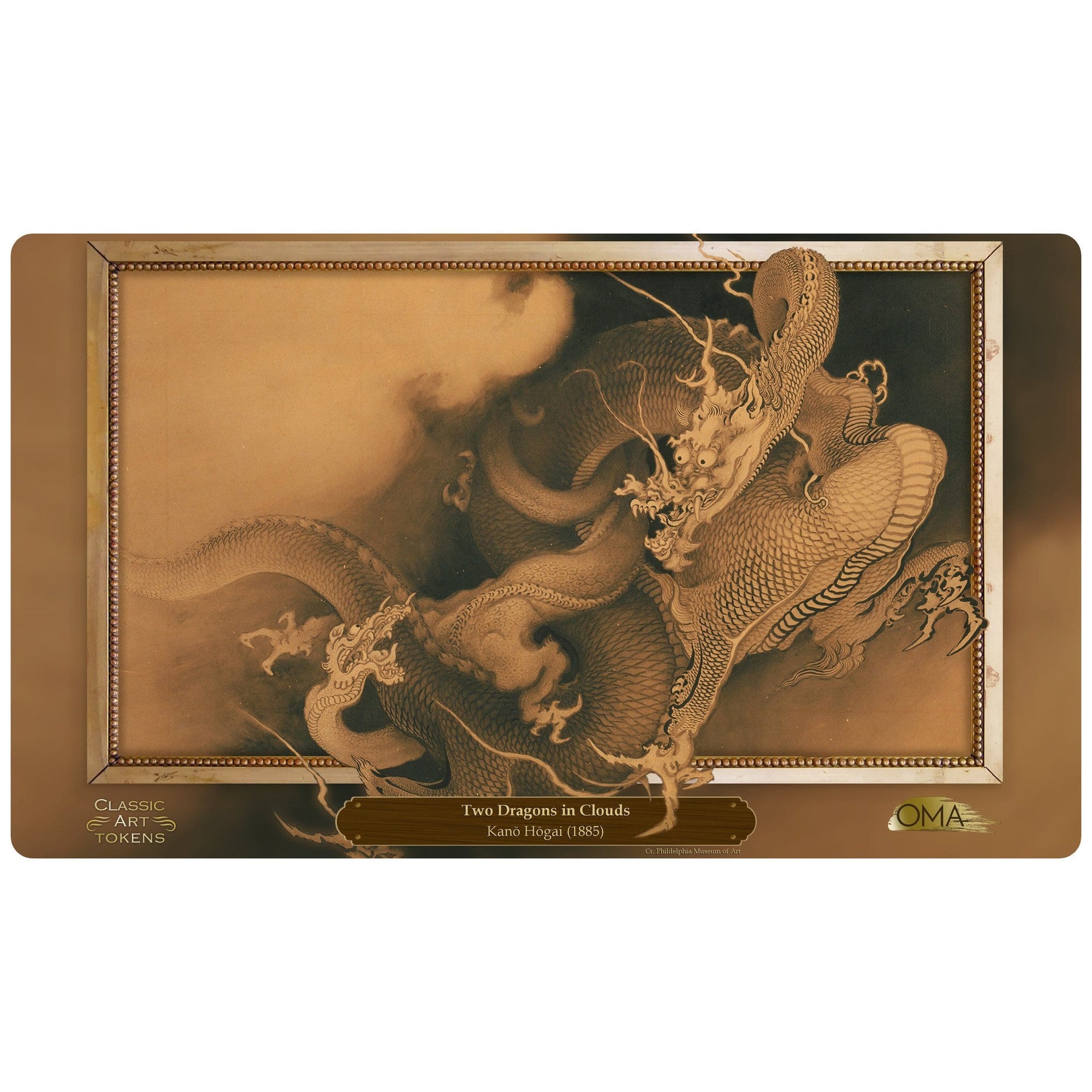 Dragon Playmat by Kanō Hōgai - Playmat - Original Magic Art - Accessories for Magic the Gathering and other card games