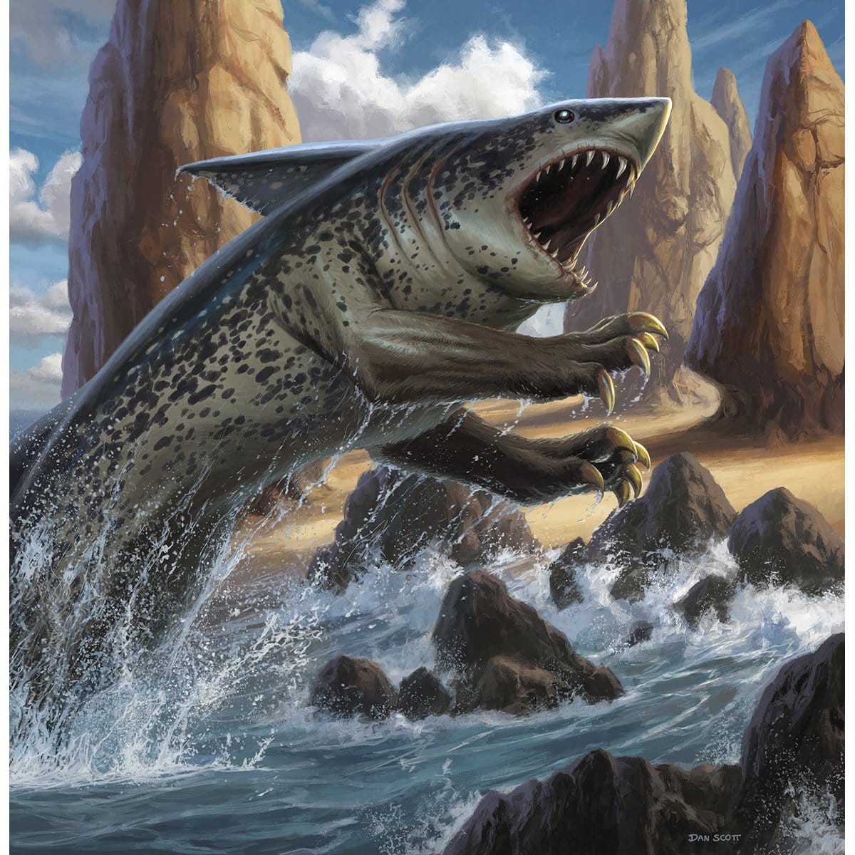shark cards mtg Pouncing Shoreshark Print