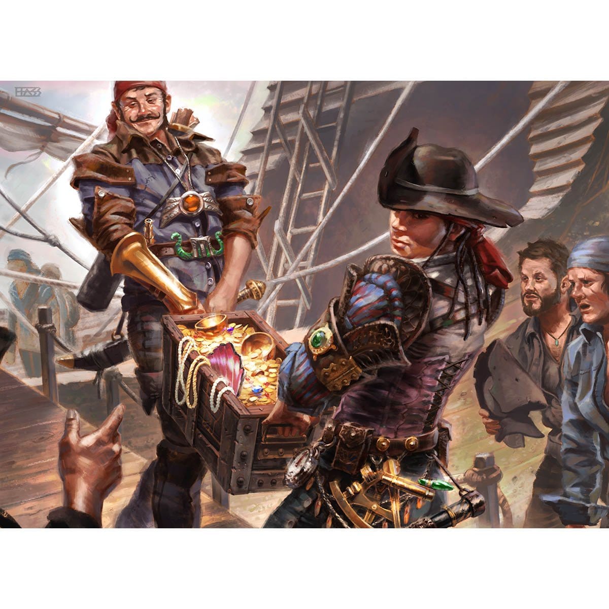 Prosperous Pirates Print - Print - Original Magic Art - Accessories for Magic the Gathering and other card games