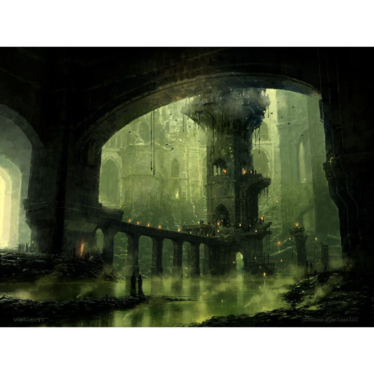 Swamp (Ravnica) Print - Print - Original Magic Art - Accessories for Magic the Gathering and other card games