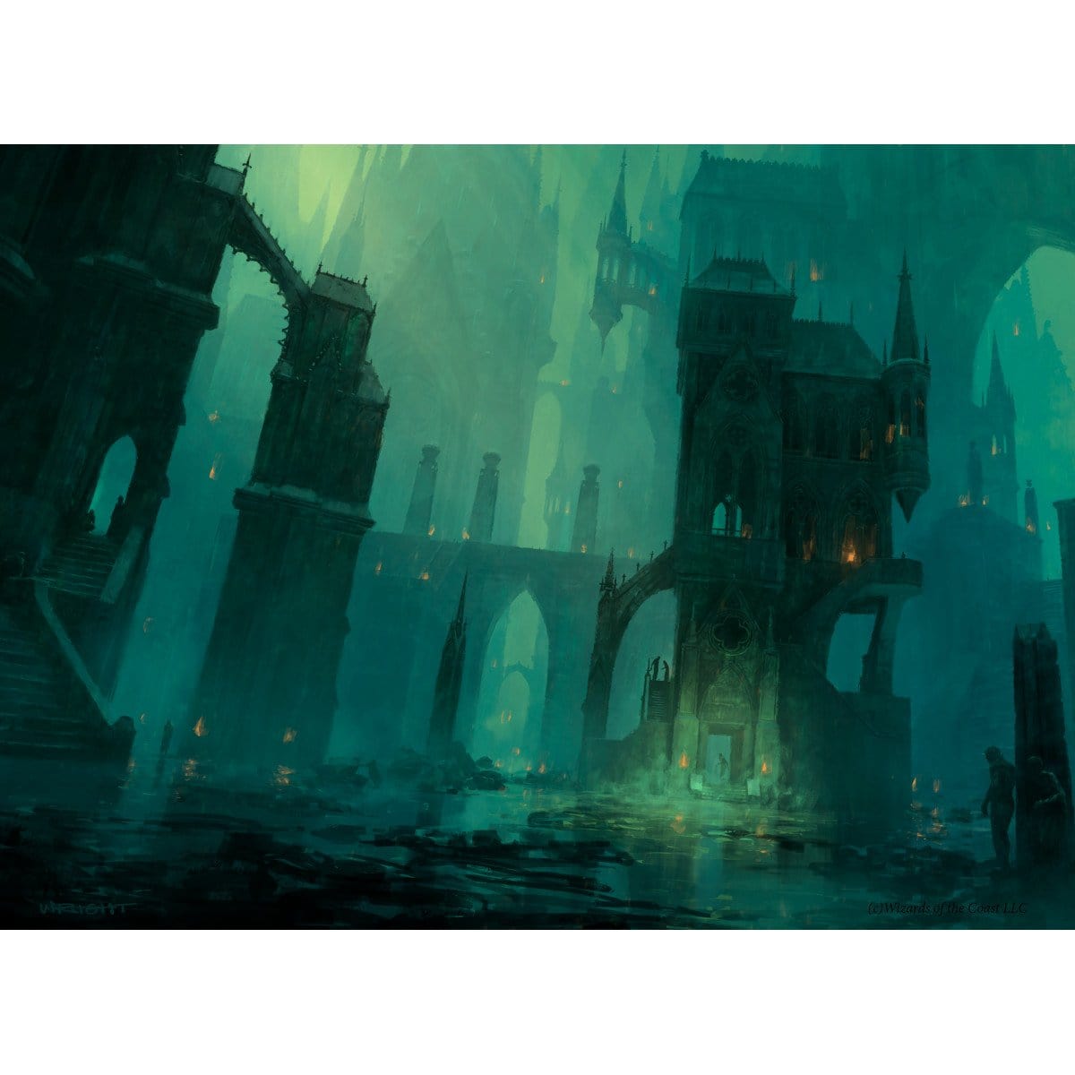 Swamp (Return to Ravnica) Print - Print - Original Magic Art - Accessories for Magic the Gathering and other card games