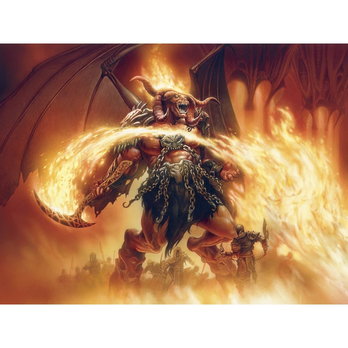Intereesting Rakdos Draw Rakdos the Defiler Print - Original Magic Art