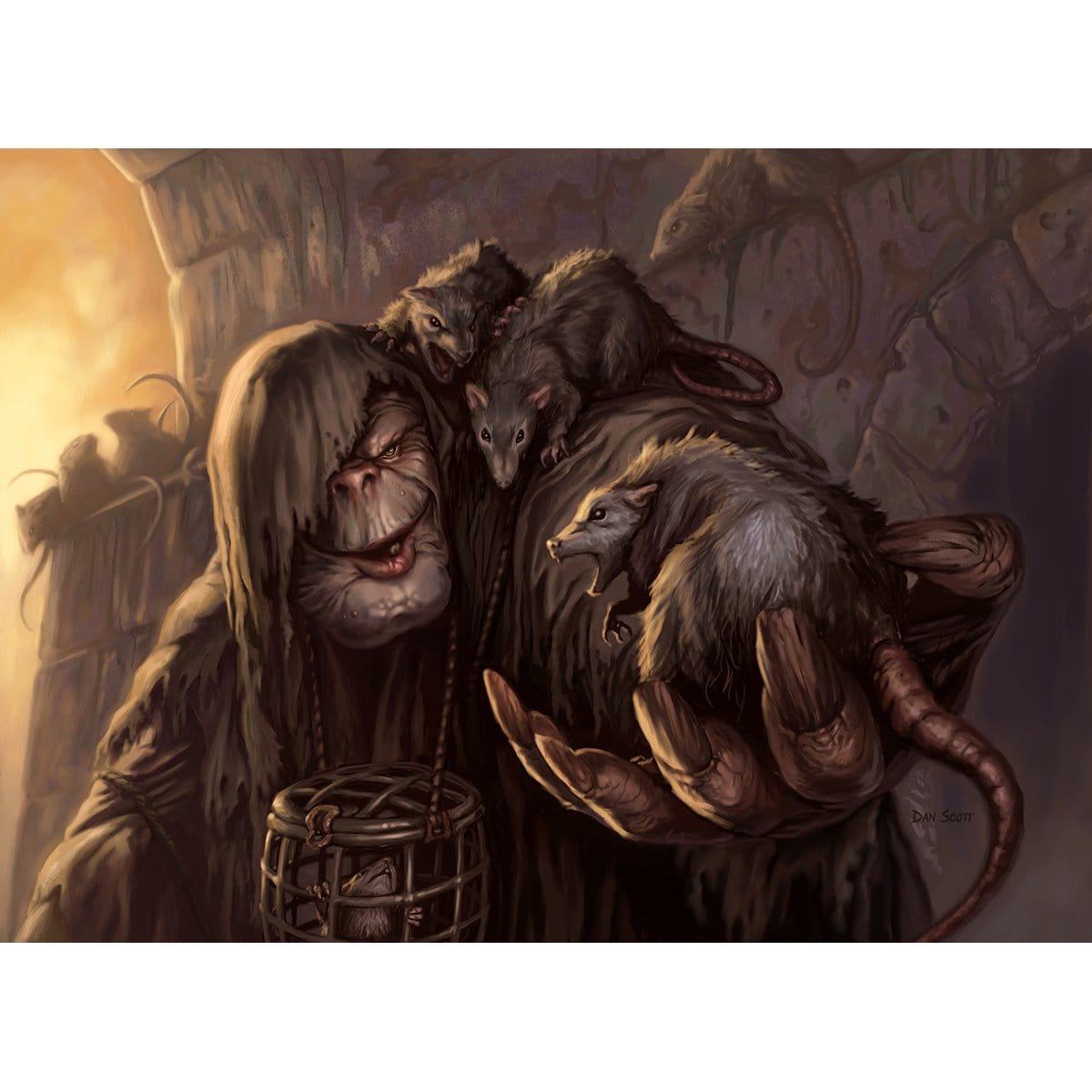 Rat Catcher Print - Print - Original Magic Art - Accessories for Magic the Gathering and other card games