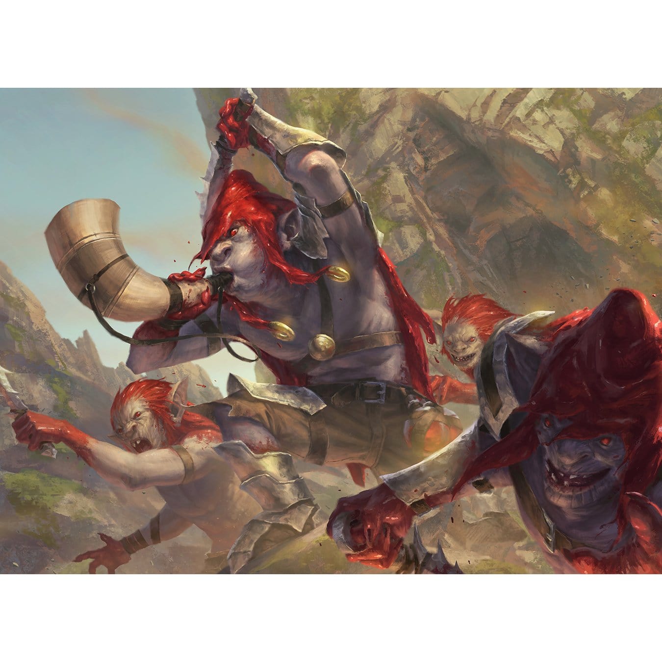 Redcap Raiders Print - Print - Original Magic Art - Accessories for Magic the Gathering and other card games