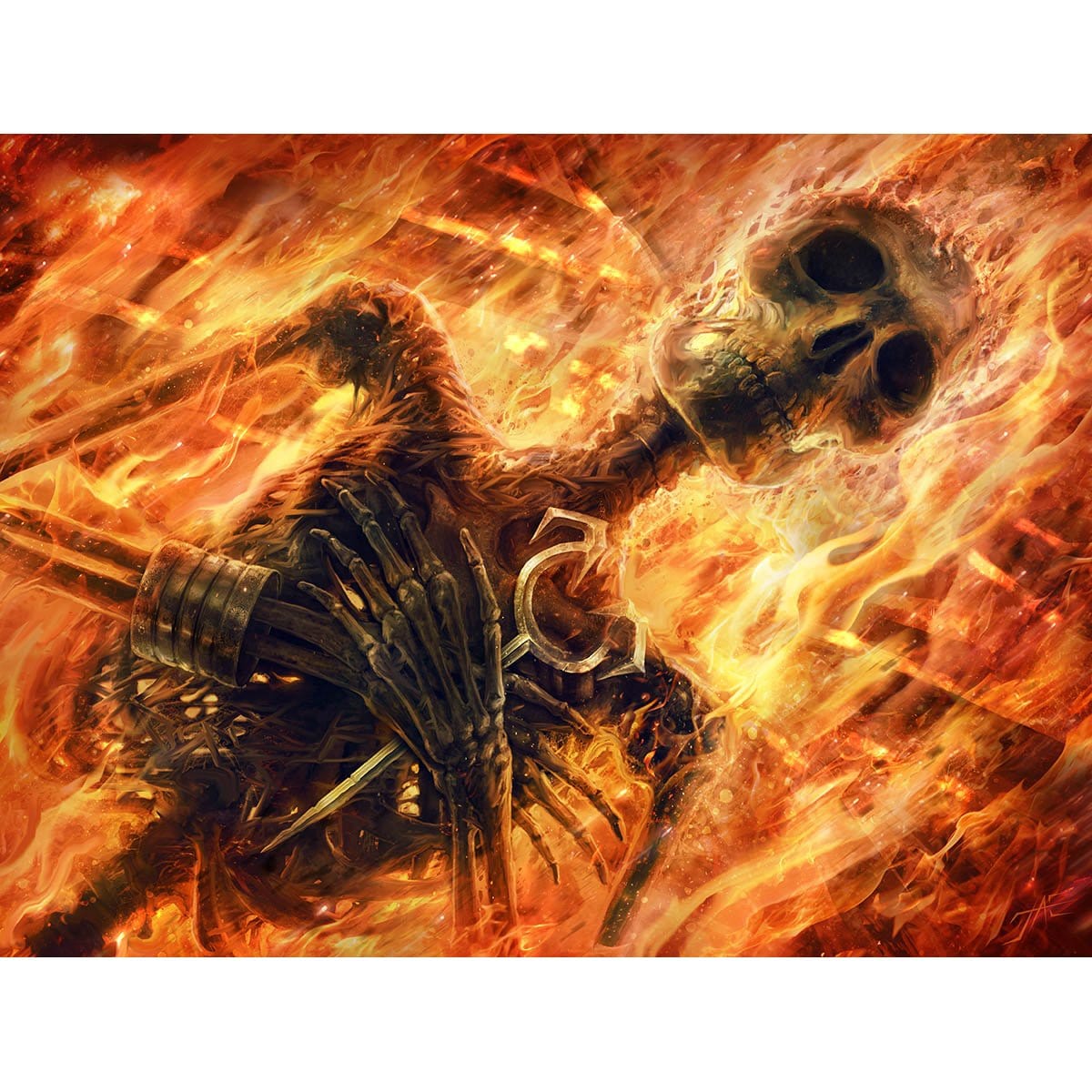 Reduce to Ashes Print - Print - Original Magic Art - Accessories for Magic the Gathering and other card games